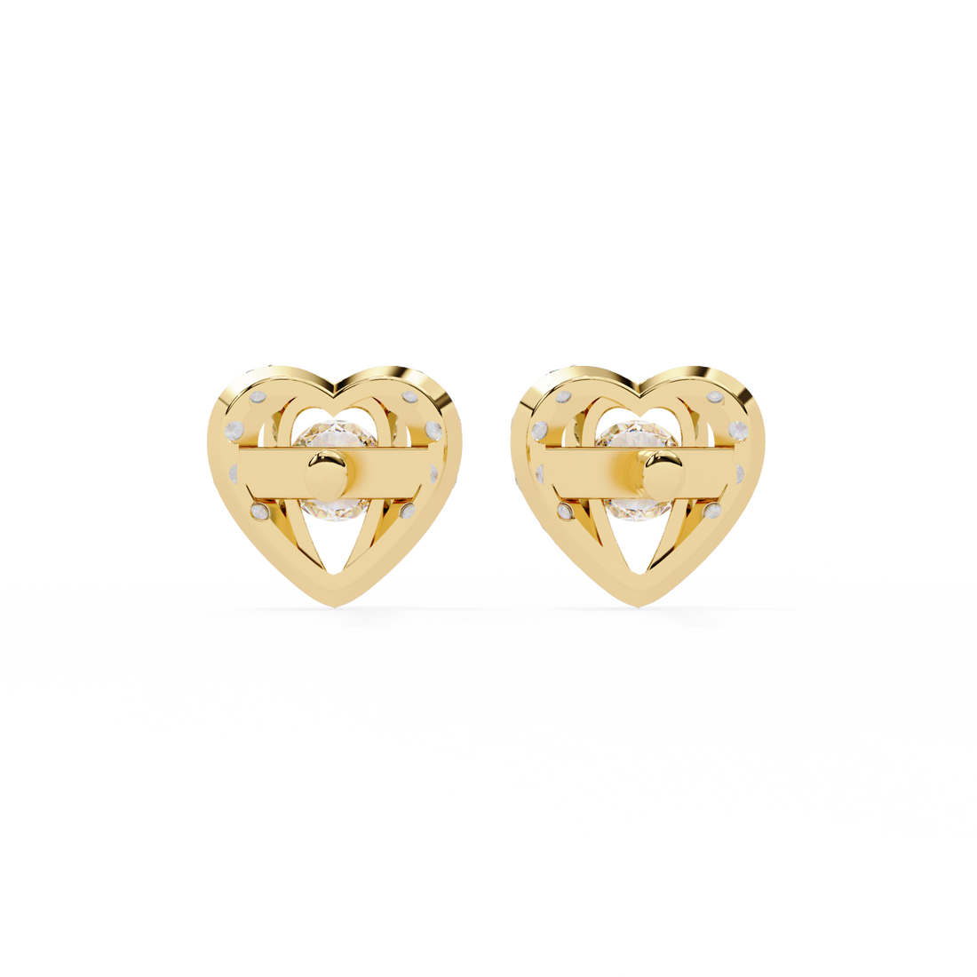 Brilliant 18K GOLD EARRING WITH LAB-GROWN DIAMOND.