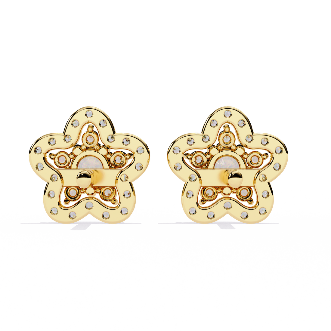 Brilliant 18K GOLD EARRING WITH LAB-GROWN DIAMOND.