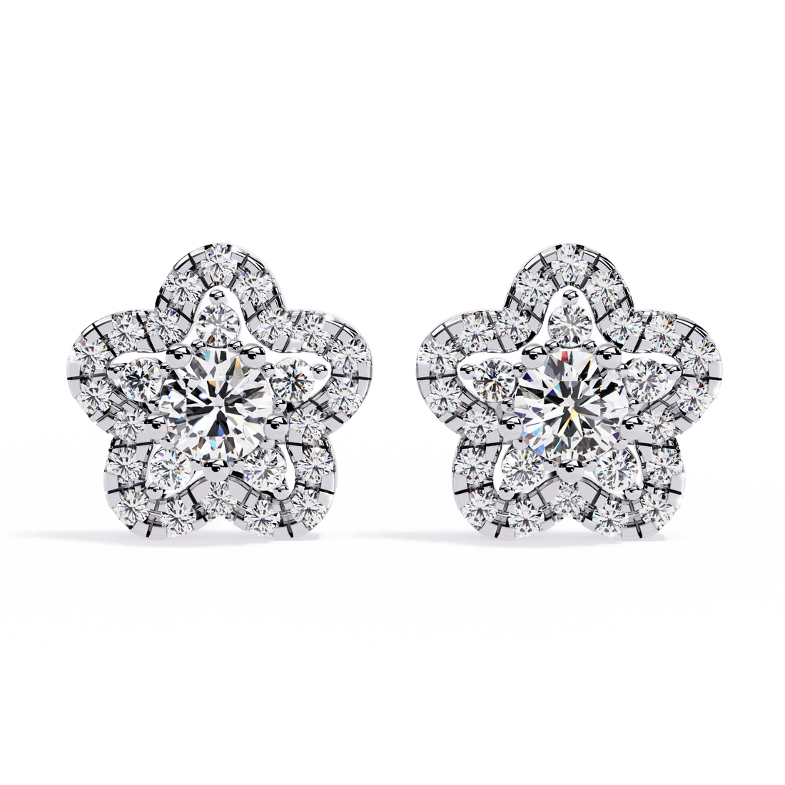Brilliant 18K GOLD EARRING WITH LAB-GROWN DIAMOND.