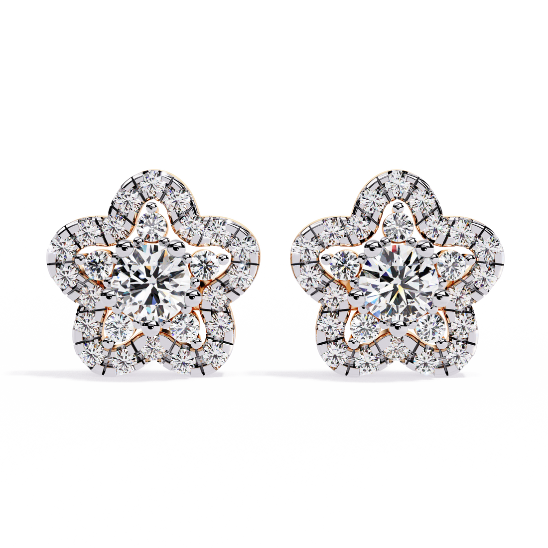Brilliant 18K GOLD EARRING WITH LAB-GROWN DIAMOND.