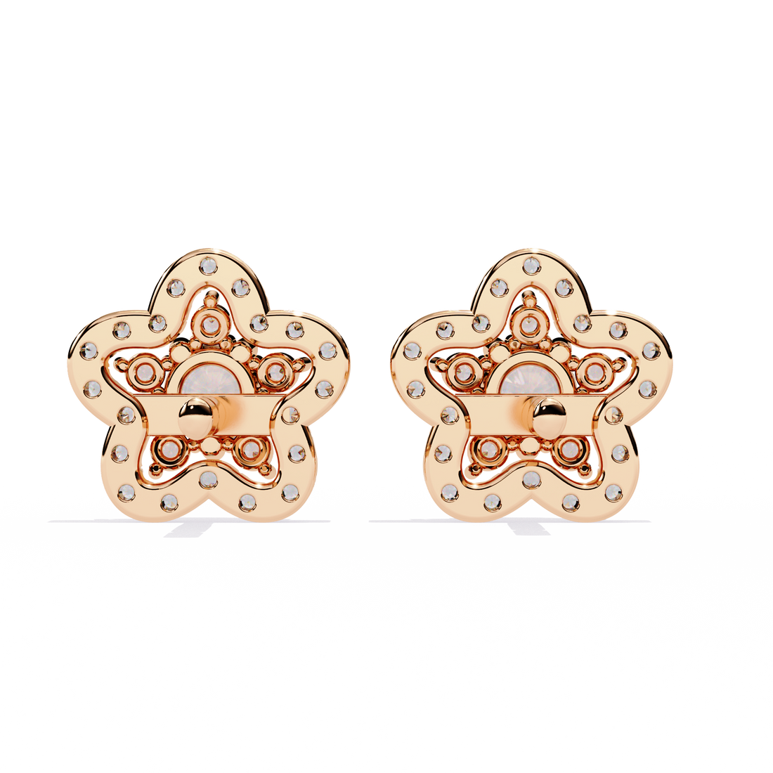 Brilliant 18K GOLD EARRING WITH LAB-GROWN DIAMOND.