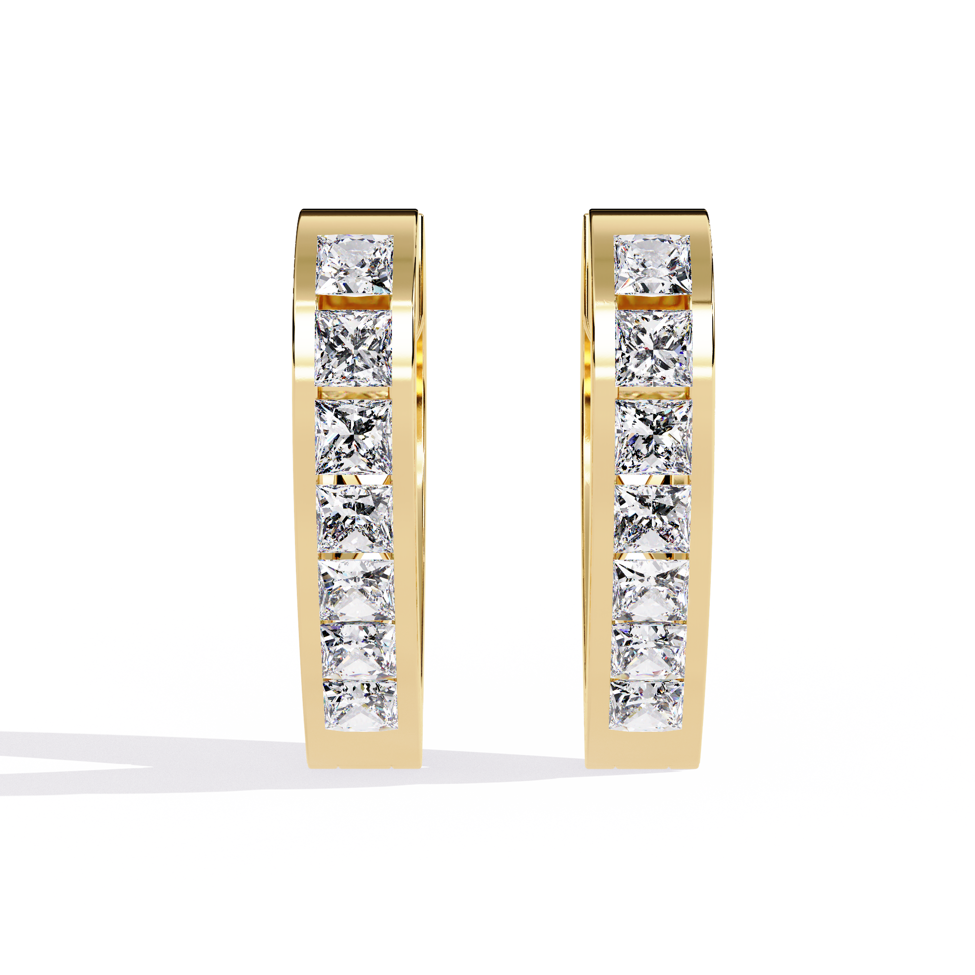 Brilliant 18K GOLD EARRING WITH LAB-GROWN DIAMOND.