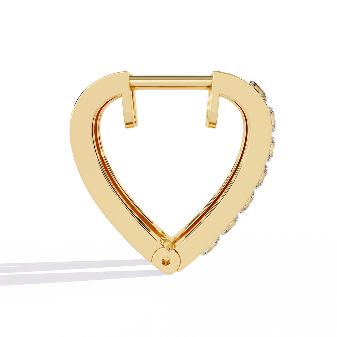 Brilliant 18K GOLD EARRING WITH LAB-GROWN DIAMOND.