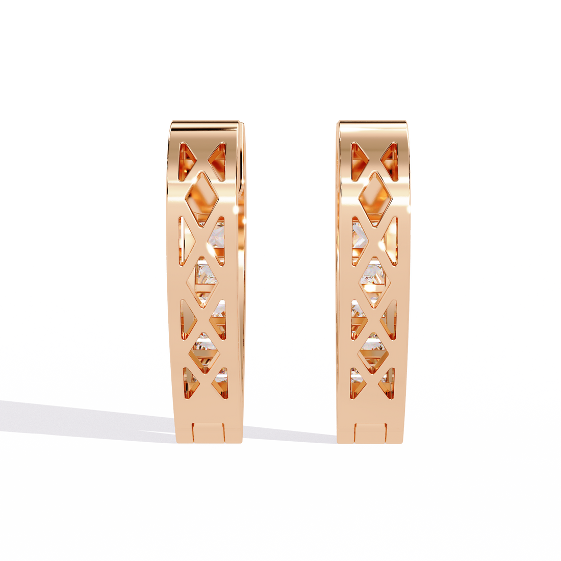 Brilliant 18K GOLD EARRING WITH LAB-GROWN DIAMOND.