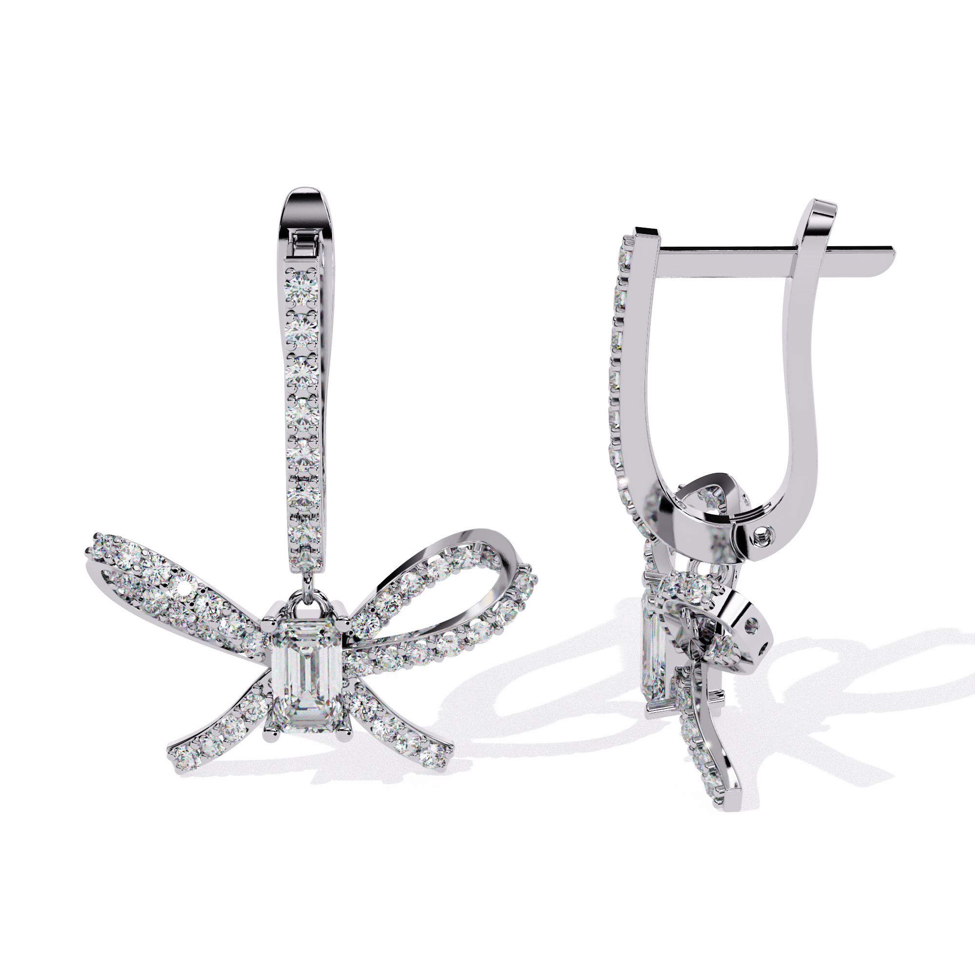 Brilliant 18K GOLD EARRING WITH LAB-GROWN DIAMOND.