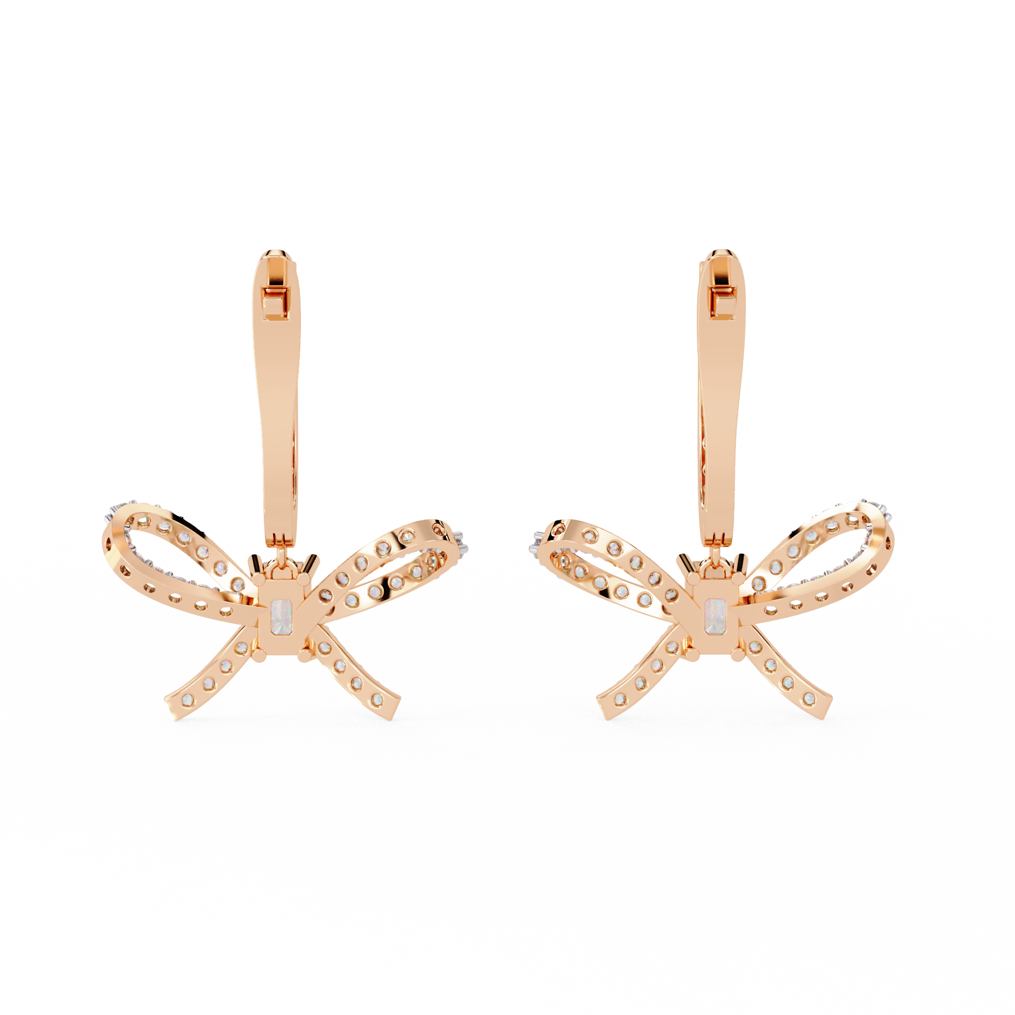 Brilliant 18K GOLD EARRING WITH LAB-GROWN DIAMOND.