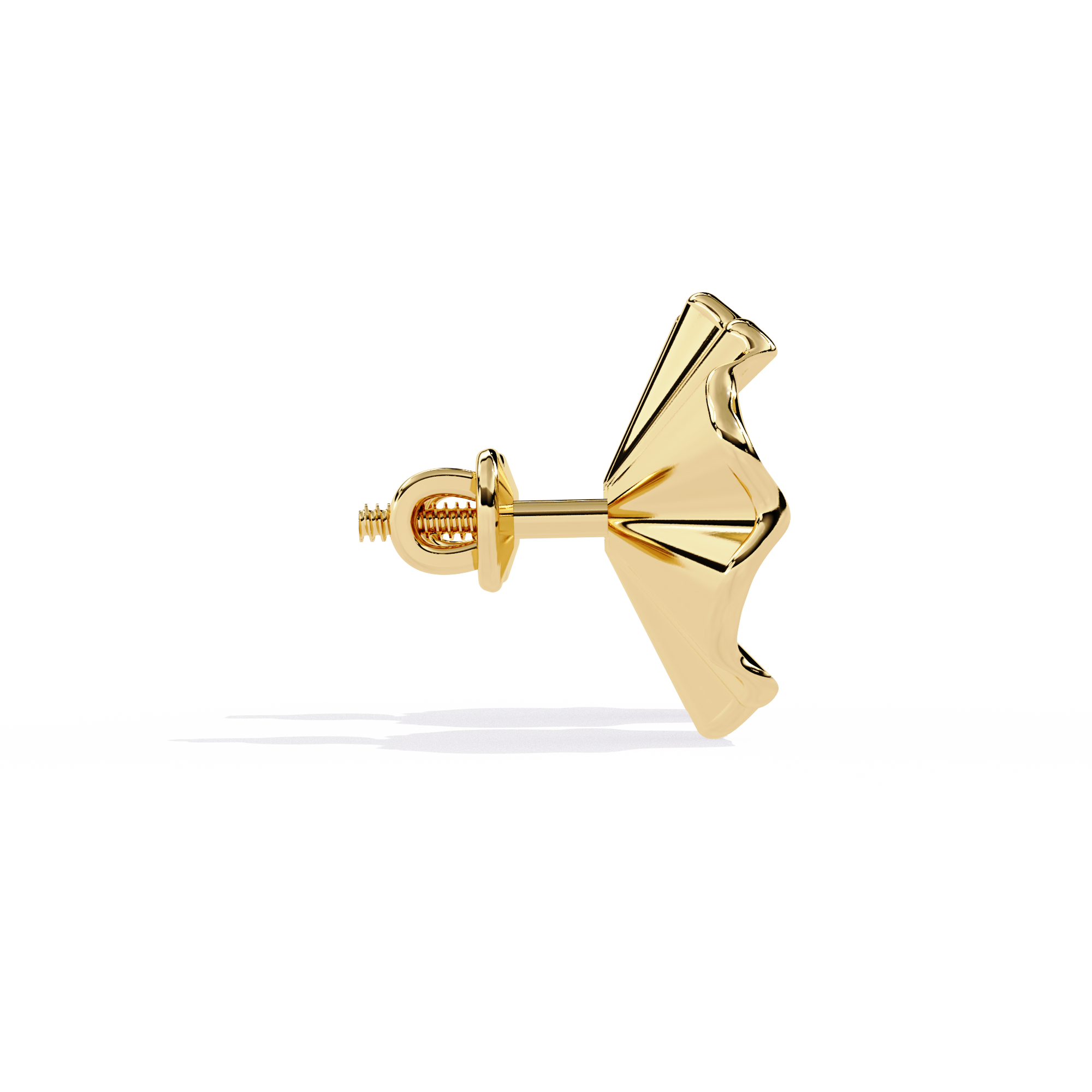 Brilliant 18K GOLD EARRING WITH LAB-GROWN DIAMOND.