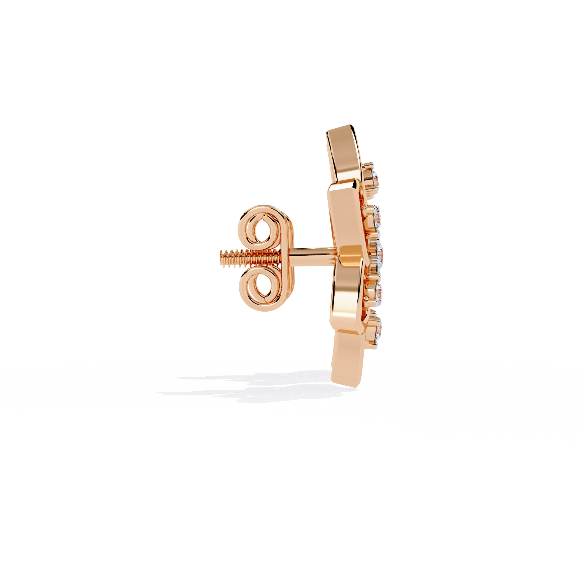 Brilliant 18K GOLD EARRING WITH LAB-GROWN DIAMOND.