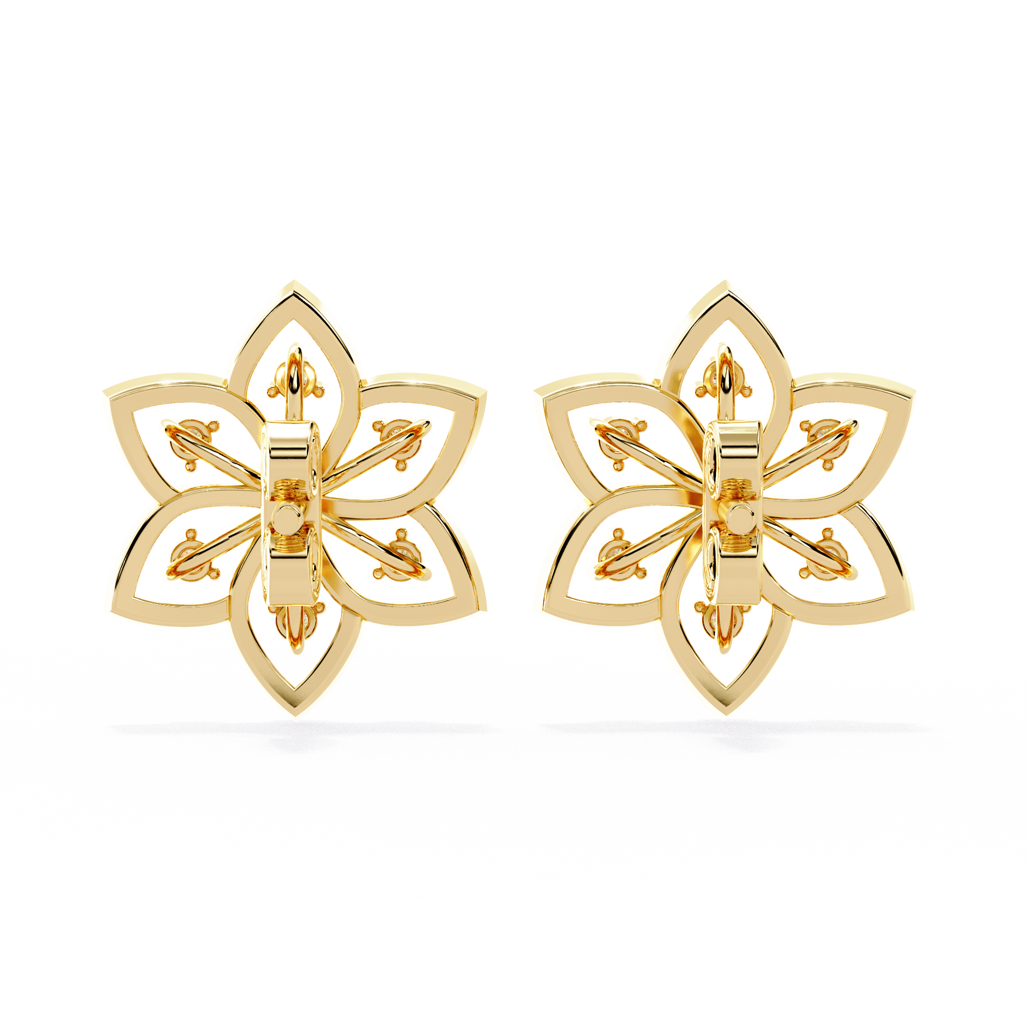 Brilliant 18K GOLD EARRING WITH LAB-GROWN DIAMOND.