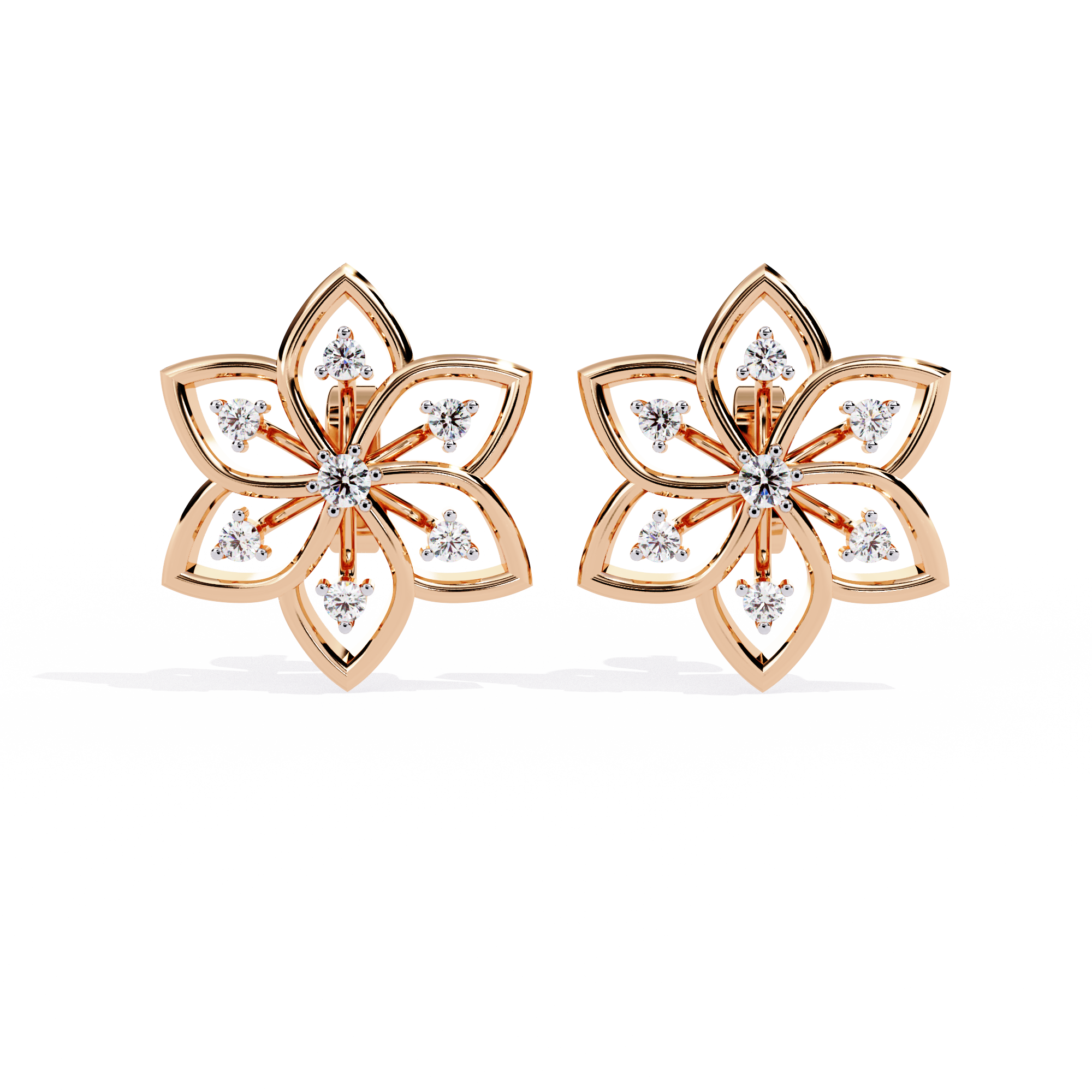 Brilliant 18K GOLD EARRING WITH LAB-GROWN DIAMOND.