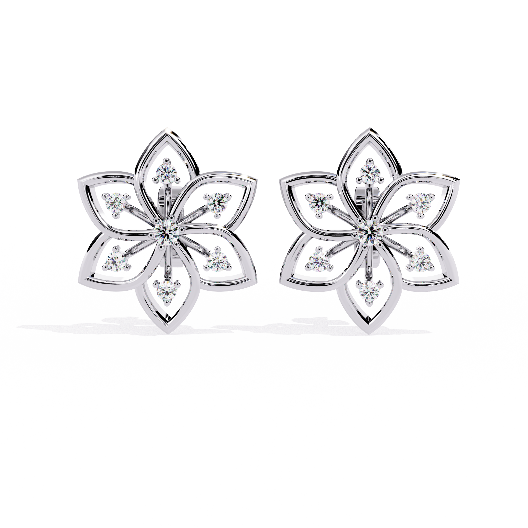 Brilliant 18K GOLD EARRING WITH LAB-GROWN DIAMOND.