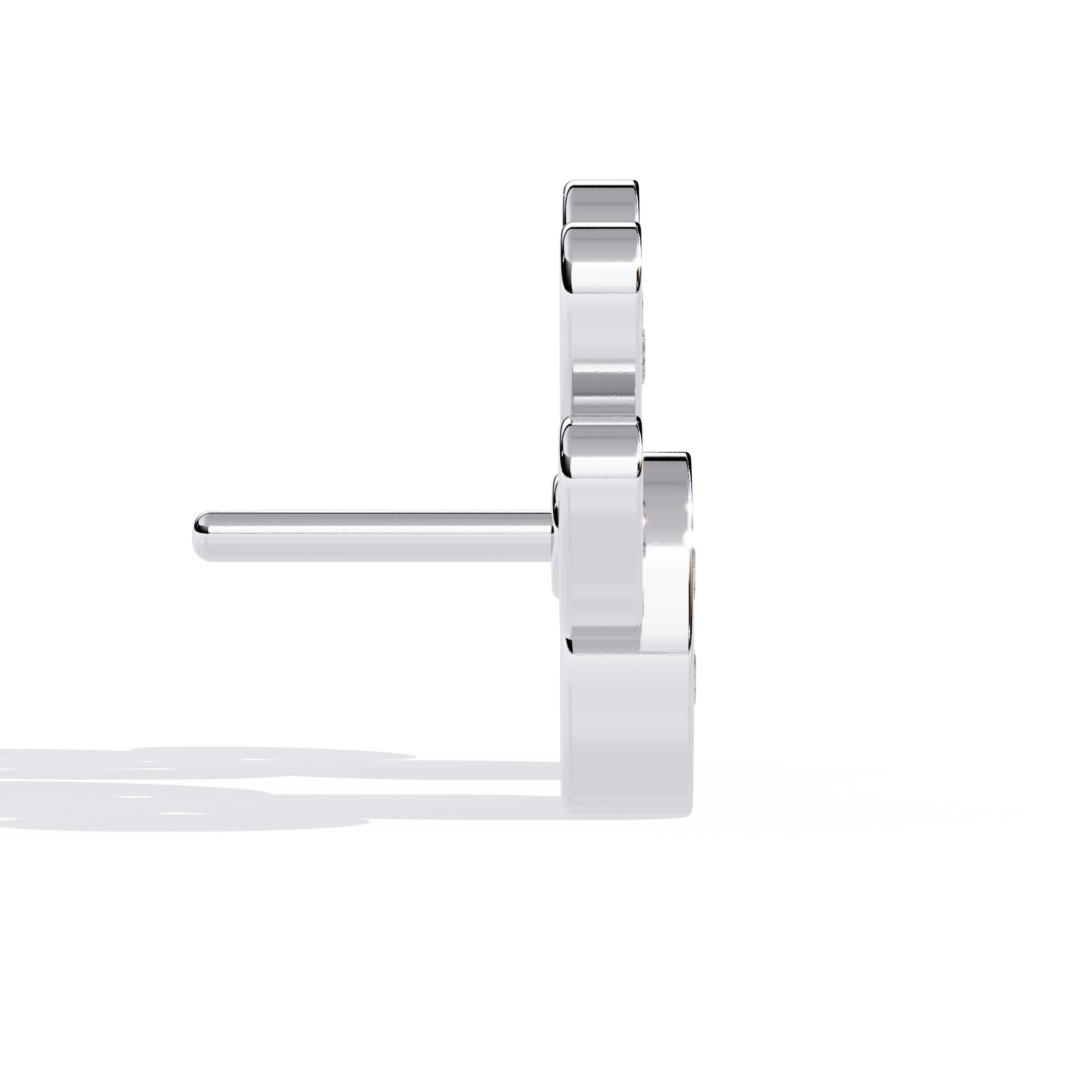 Brilliant 18K GOLD EARRING WITH LAB-GROWN DIAMOND.