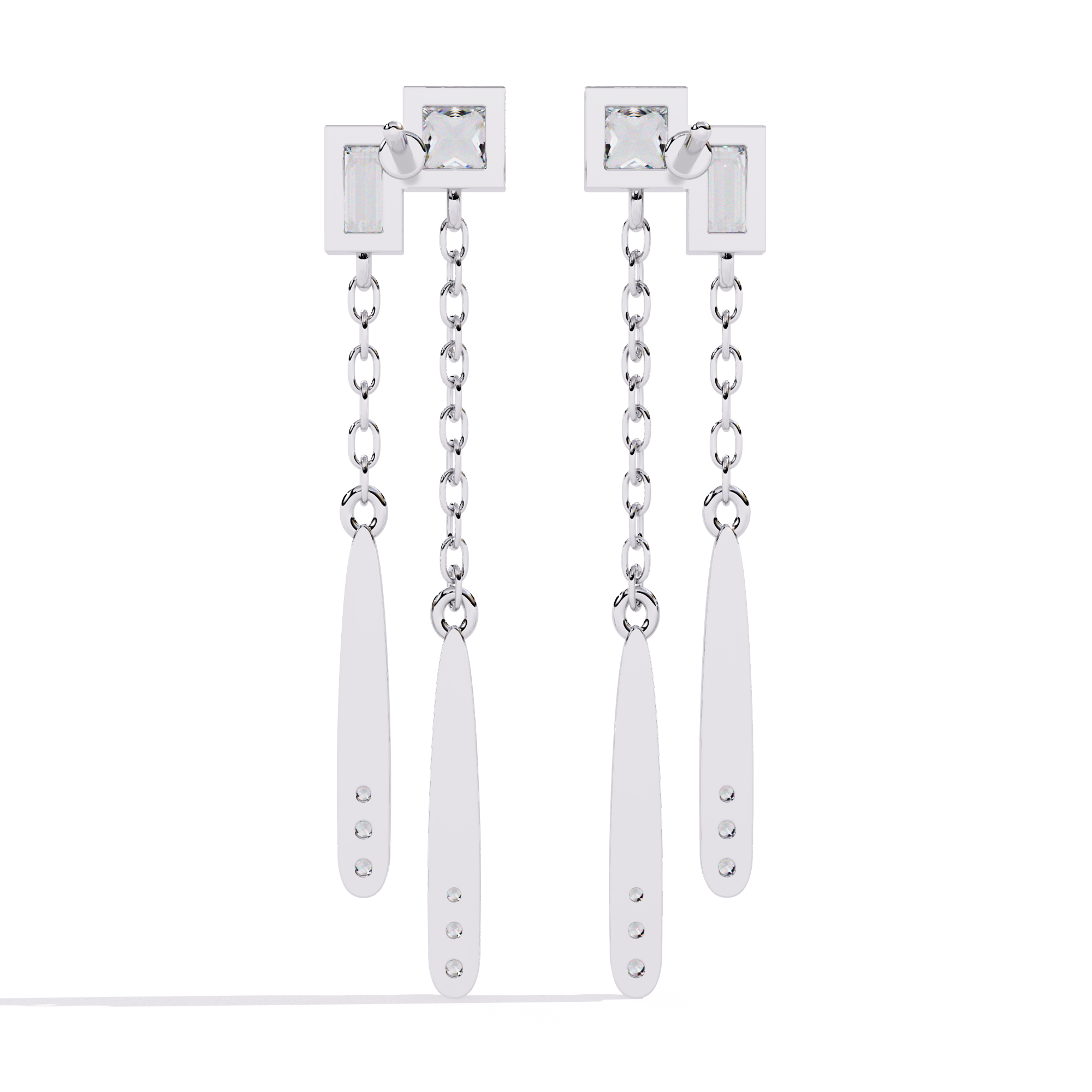 Brilliant 18K GOLD EARRING WITH LAB-GROWN DIAMOND.