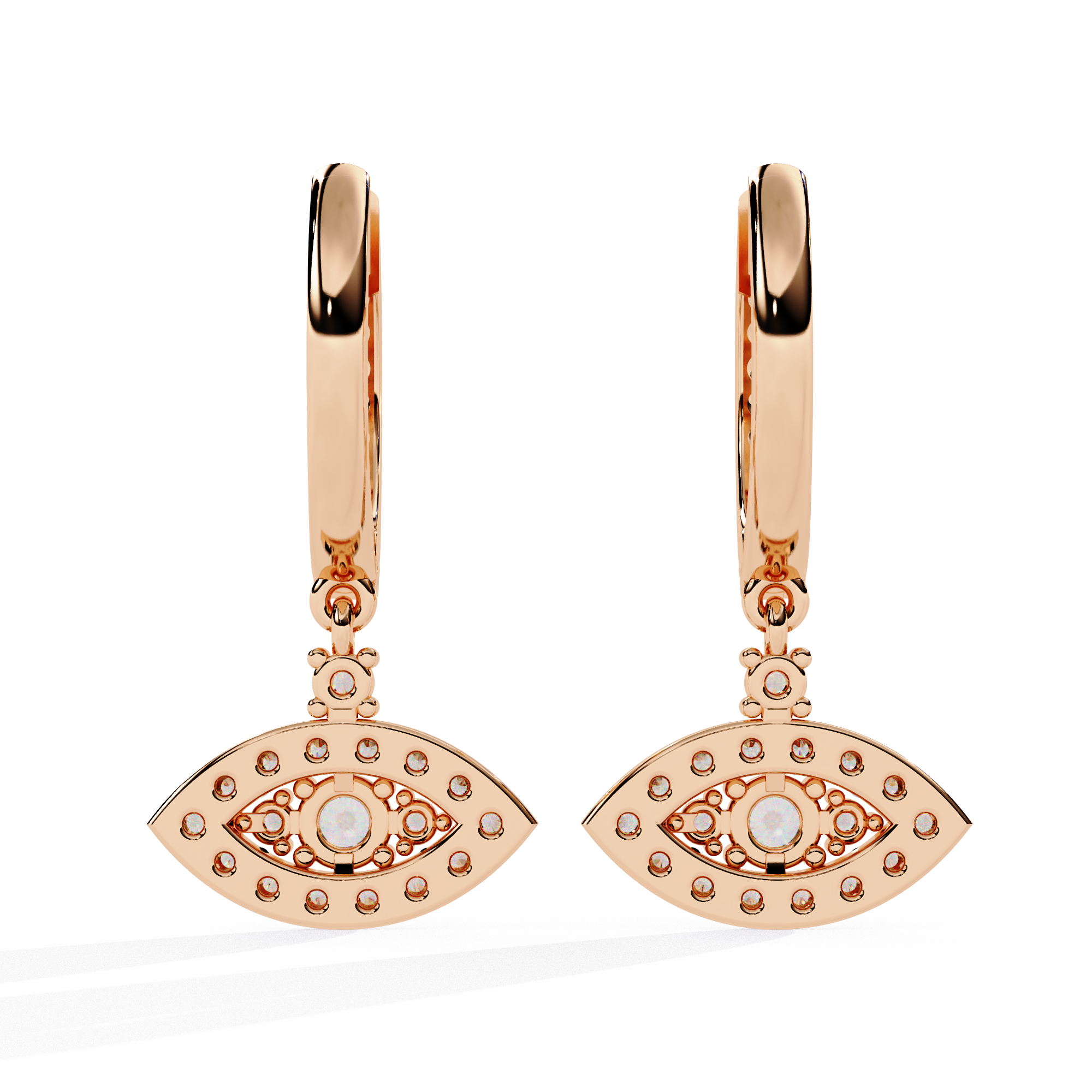 Brilliant 18K GOLD EARRING WITH LAB-GROWN DIAMOND.