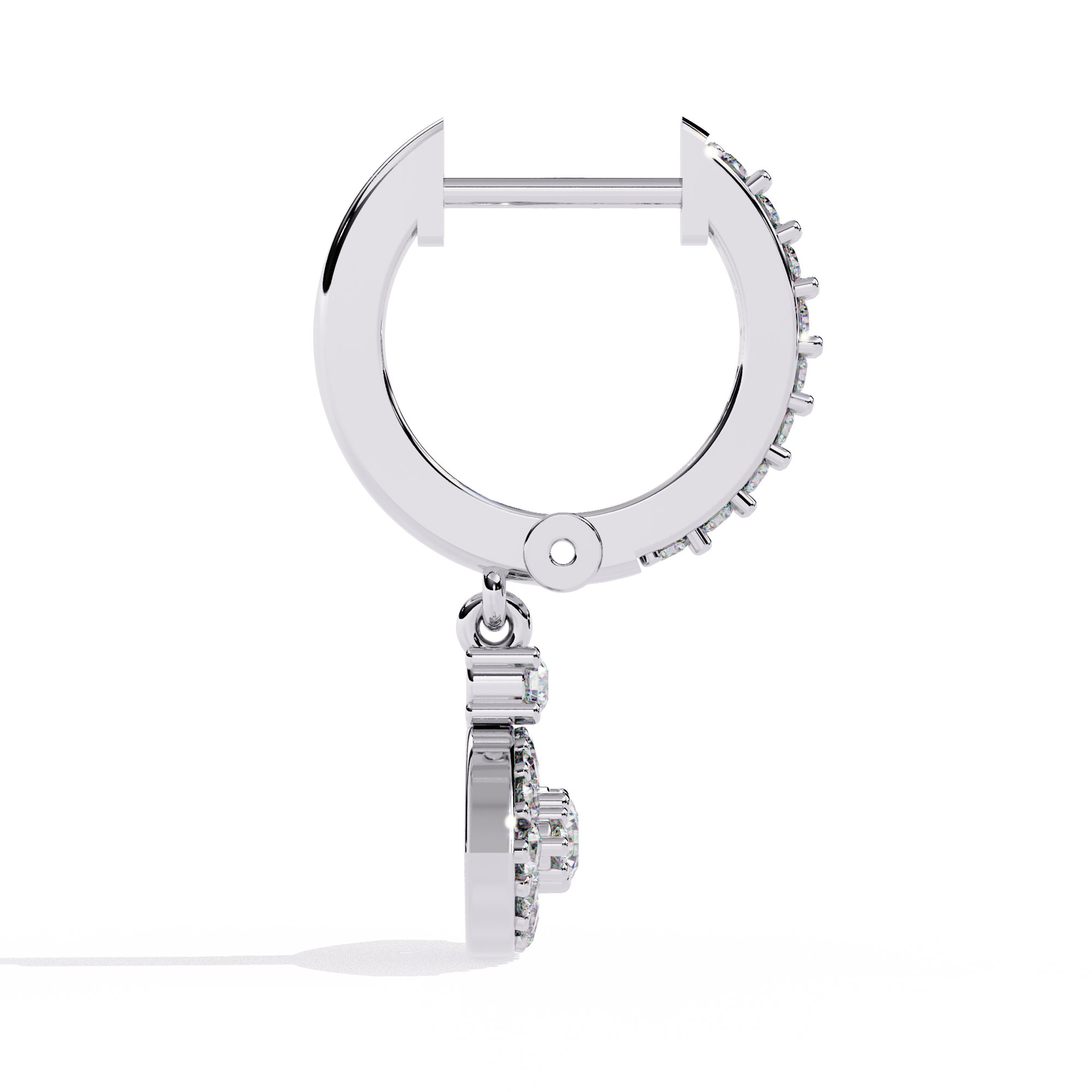 Brilliant 18K GOLD EARRING WITH LAB-GROWN DIAMOND.