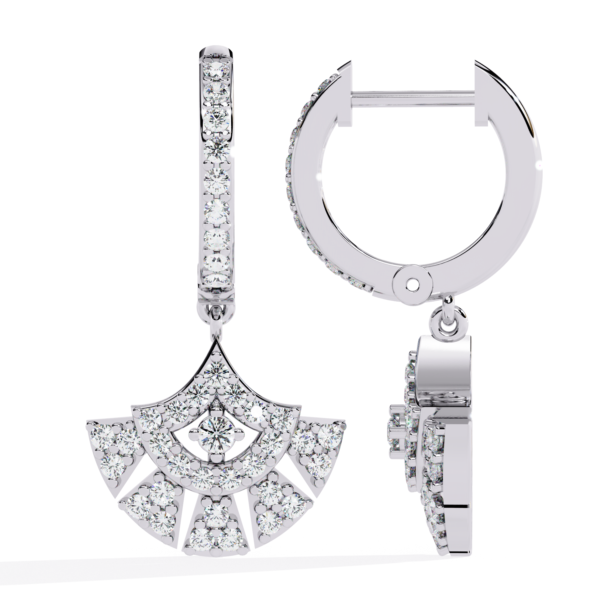 Brilliant 18K GOLD EARRING WITH LAB-GROWN DIAMOND.