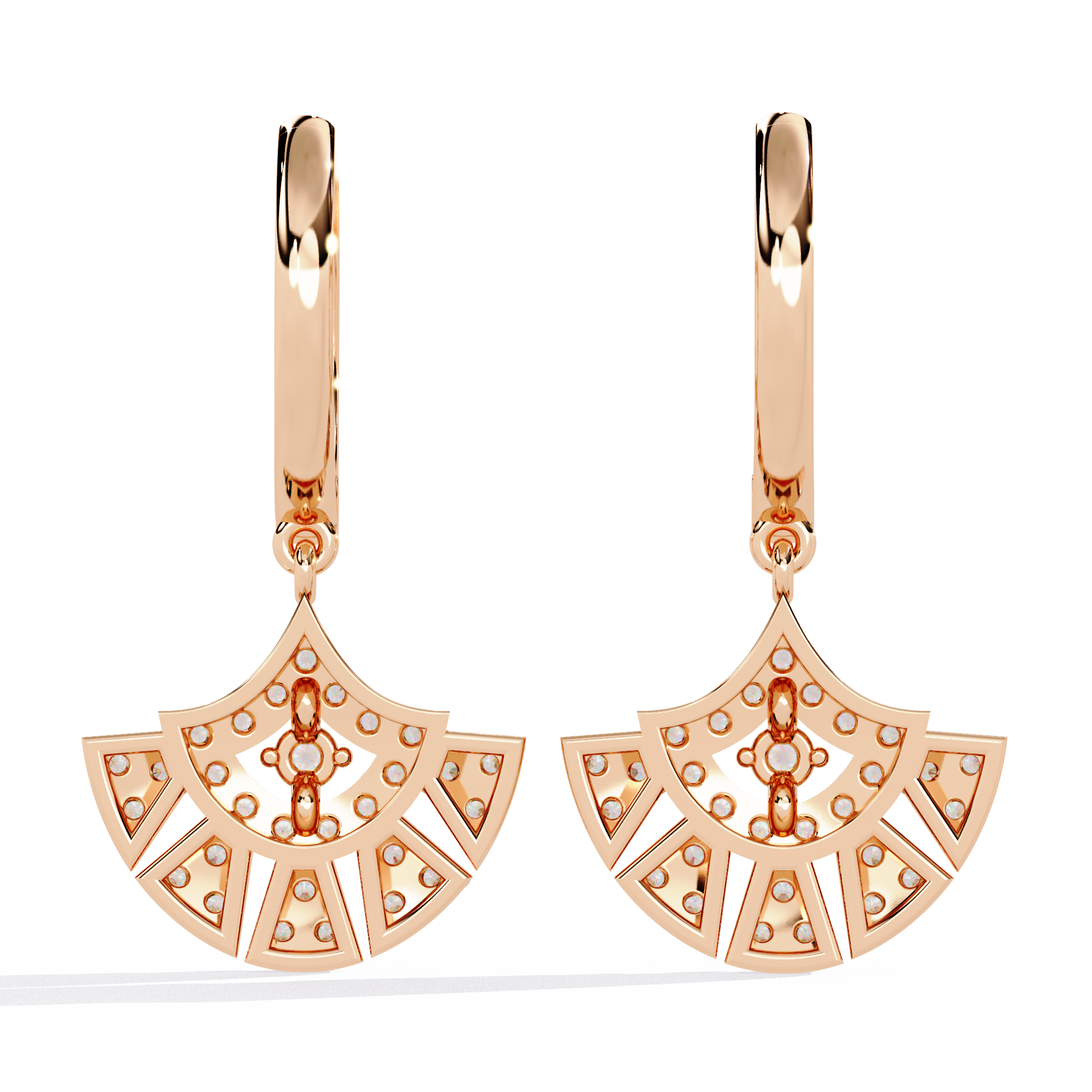Brilliant 18K GOLD EARRING WITH LAB-GROWN DIAMOND.