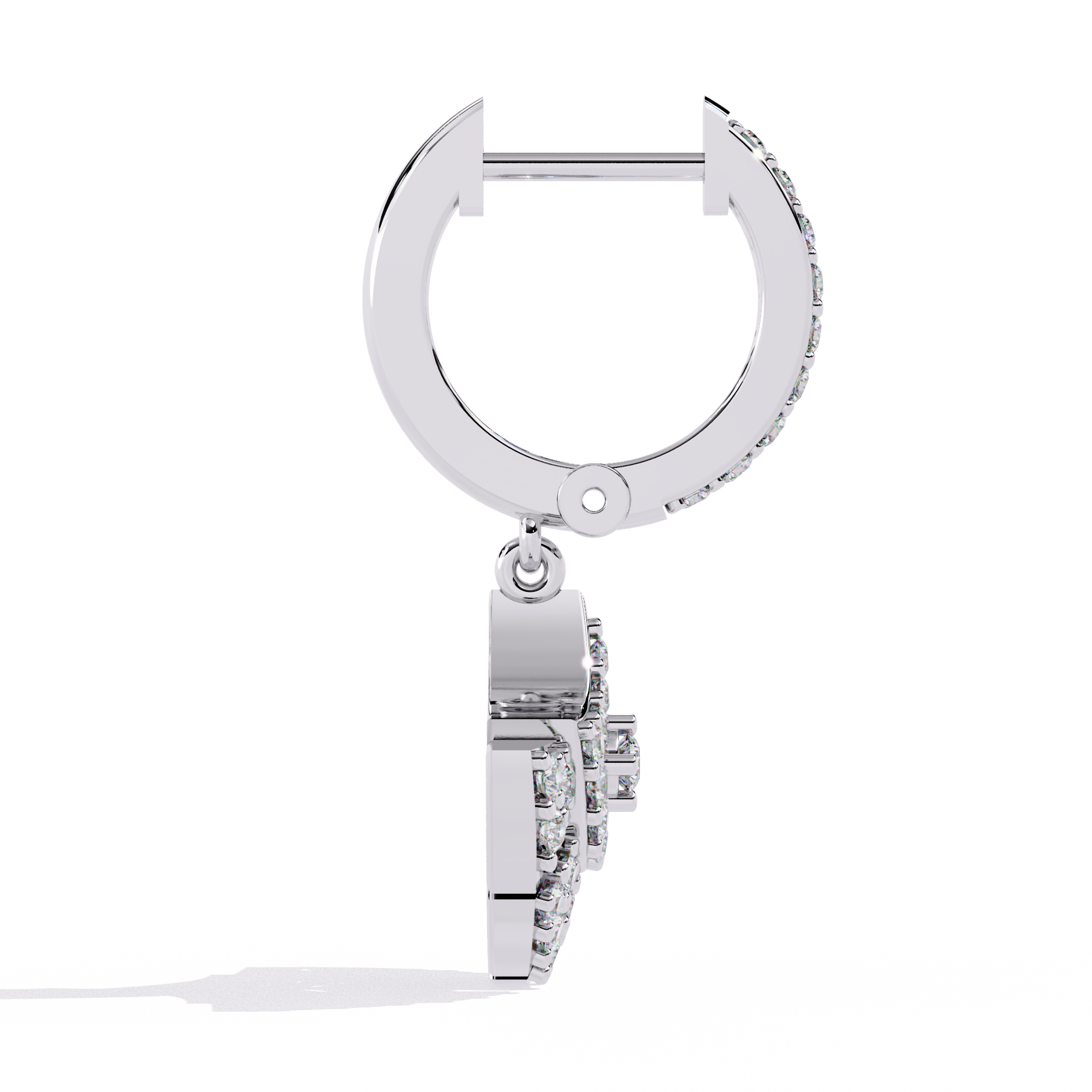 Brilliant 18K GOLD EARRING WITH LAB-GROWN DIAMOND.