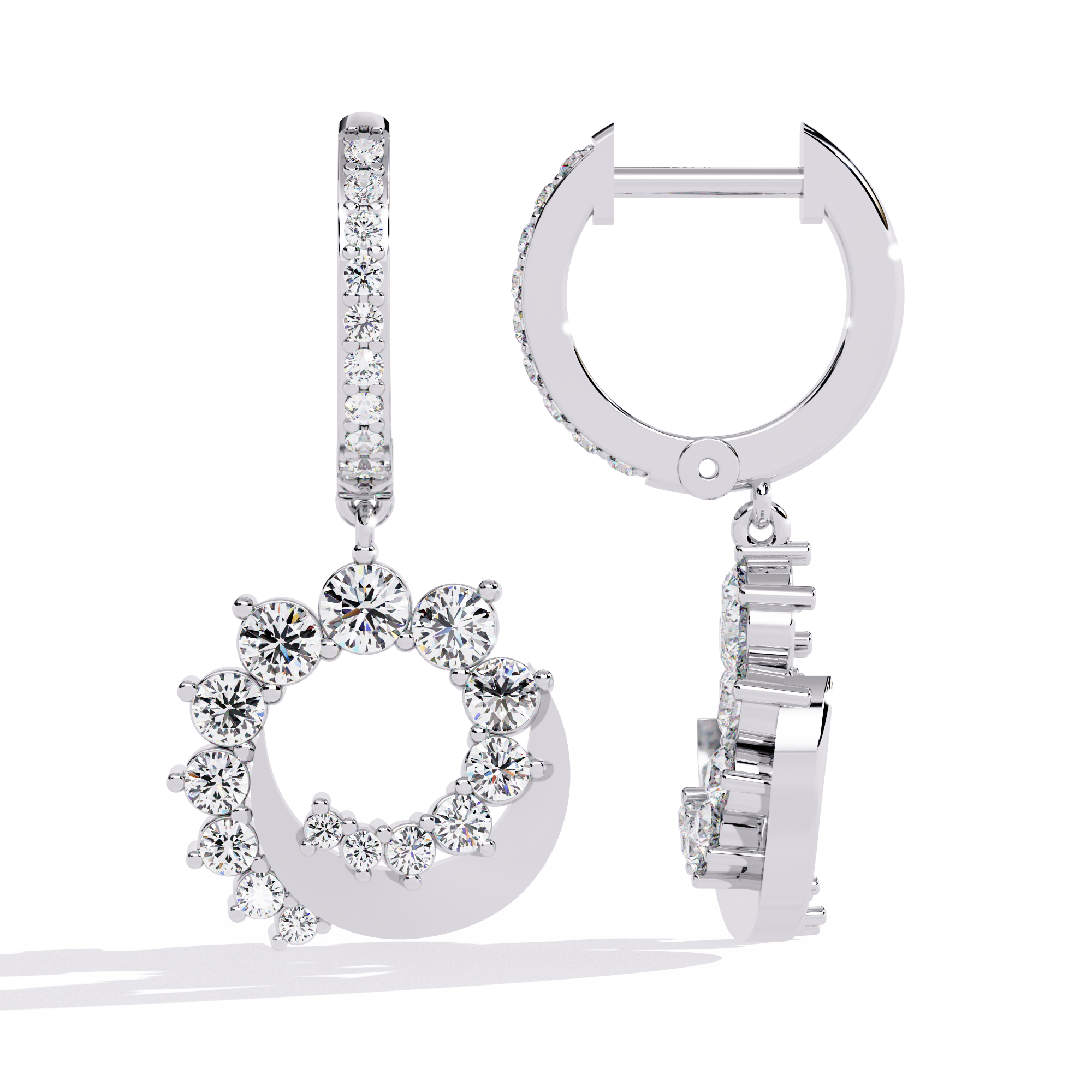 Brilliant 18K GOLD EARRING WITH LAB-GROWN DIAMOND.