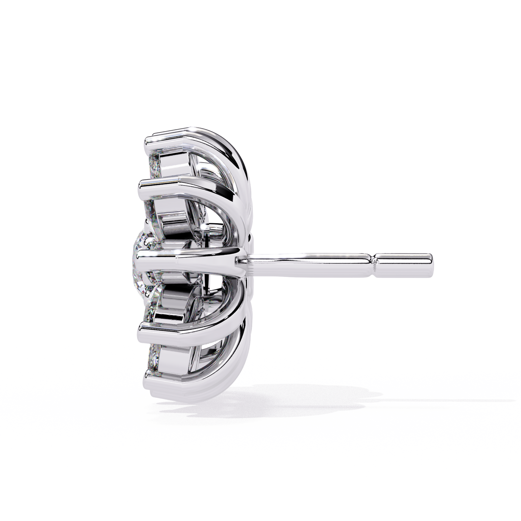 Brilliant 18K GOLD EARRING WITH LAB-GROWN DIAMOND.