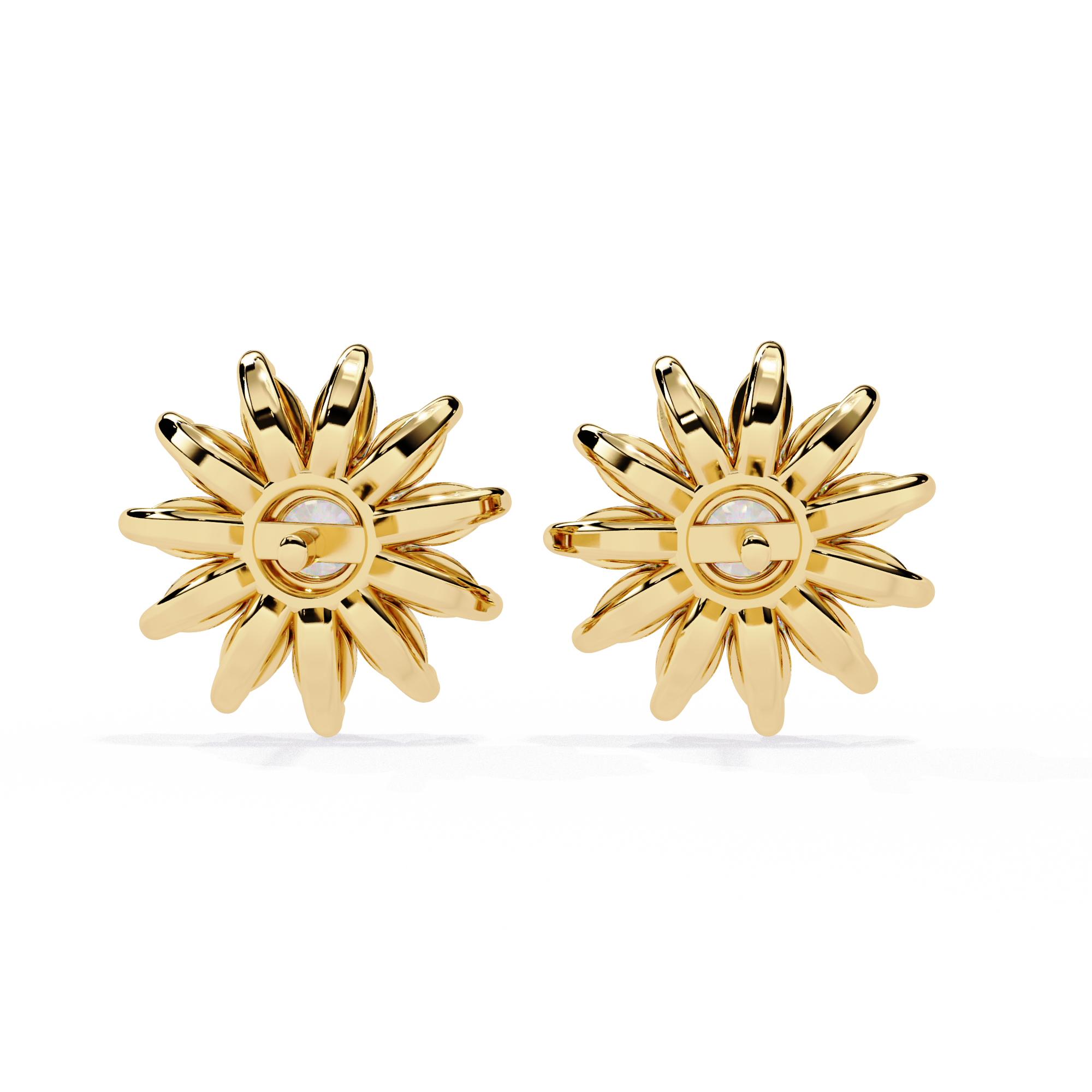 Brilliant 18K GOLD EARRING WITH LAB-GROWN DIAMOND.