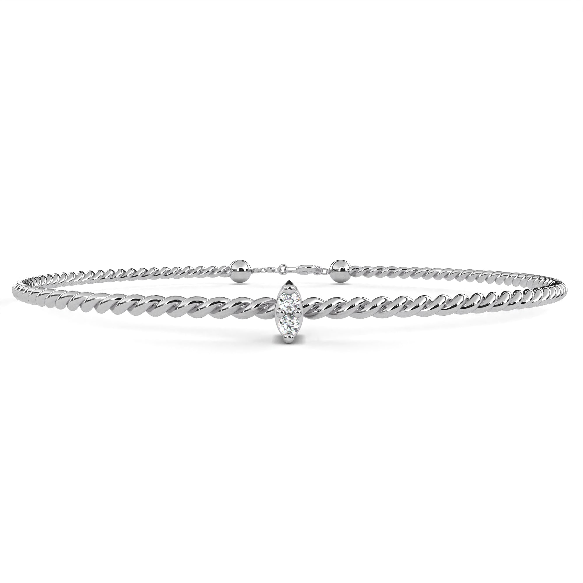 Fabulous  Bracelet With 18k Gold  Lab Grown Diamond.