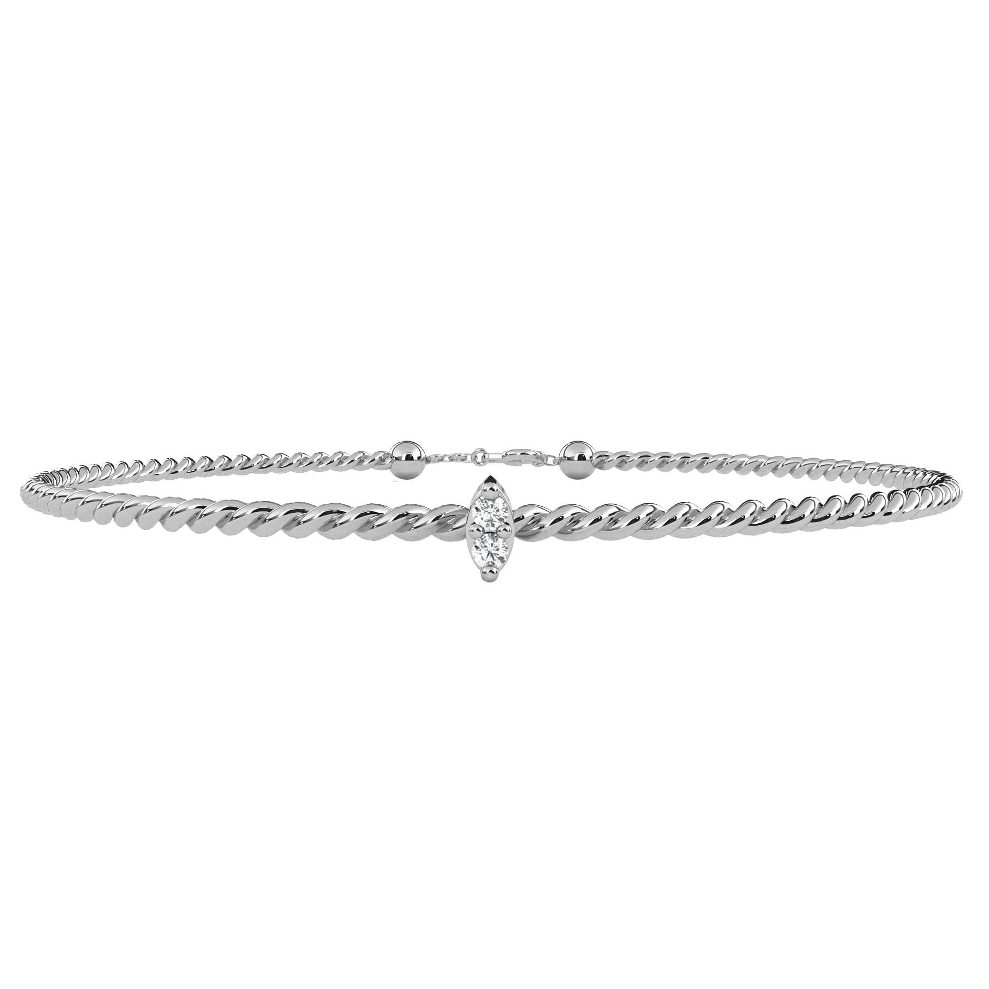 Fabulous  Bracelet With 18k Gold  Lab Grown Diamond.
