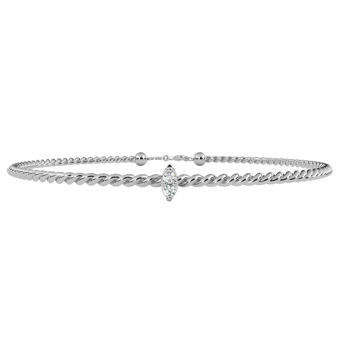 Fabulous  Bracelet With 18k Gold  Lab Grown Diamond.