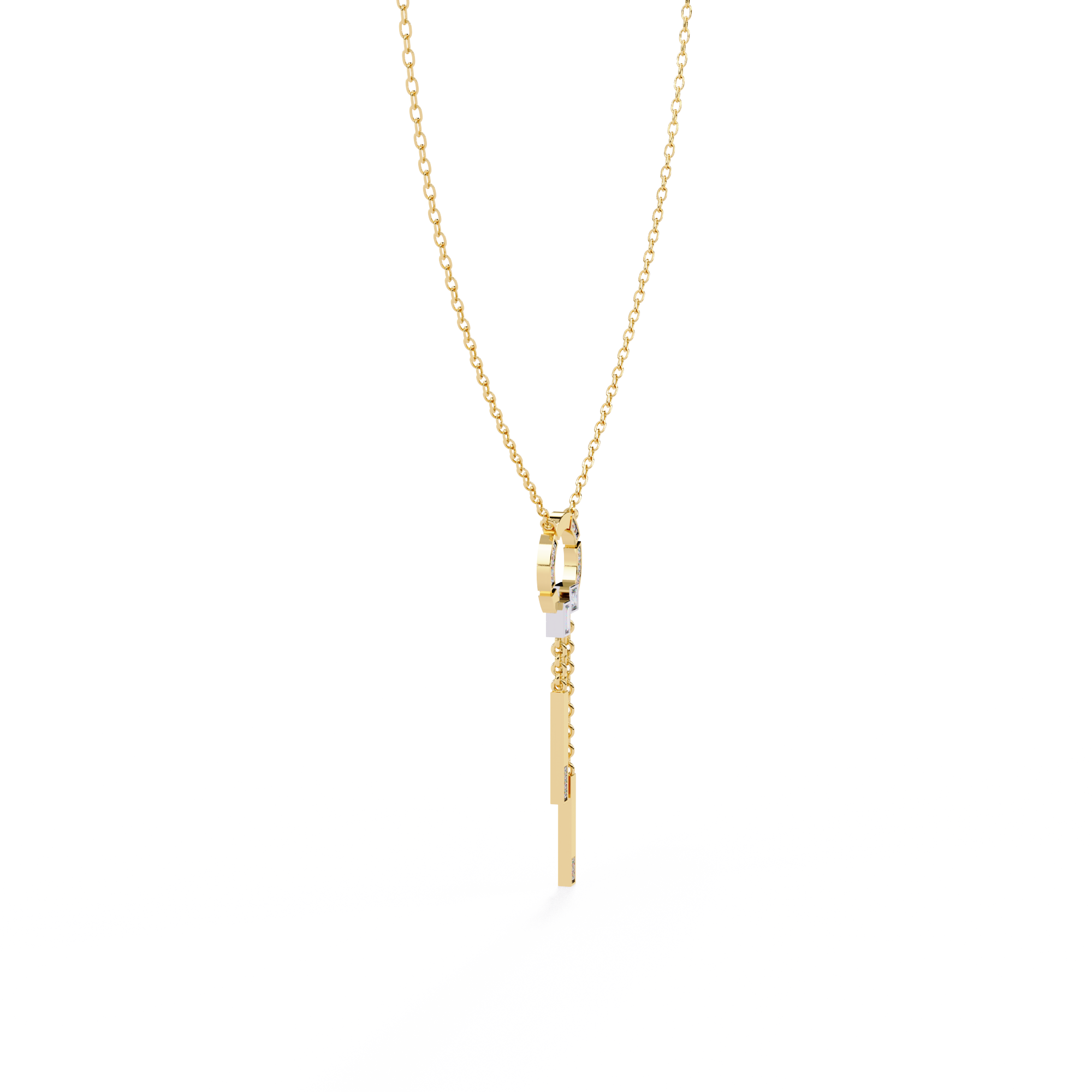 Beautiful Necklace For Women In Lab Grown Diamond With 18k Gold