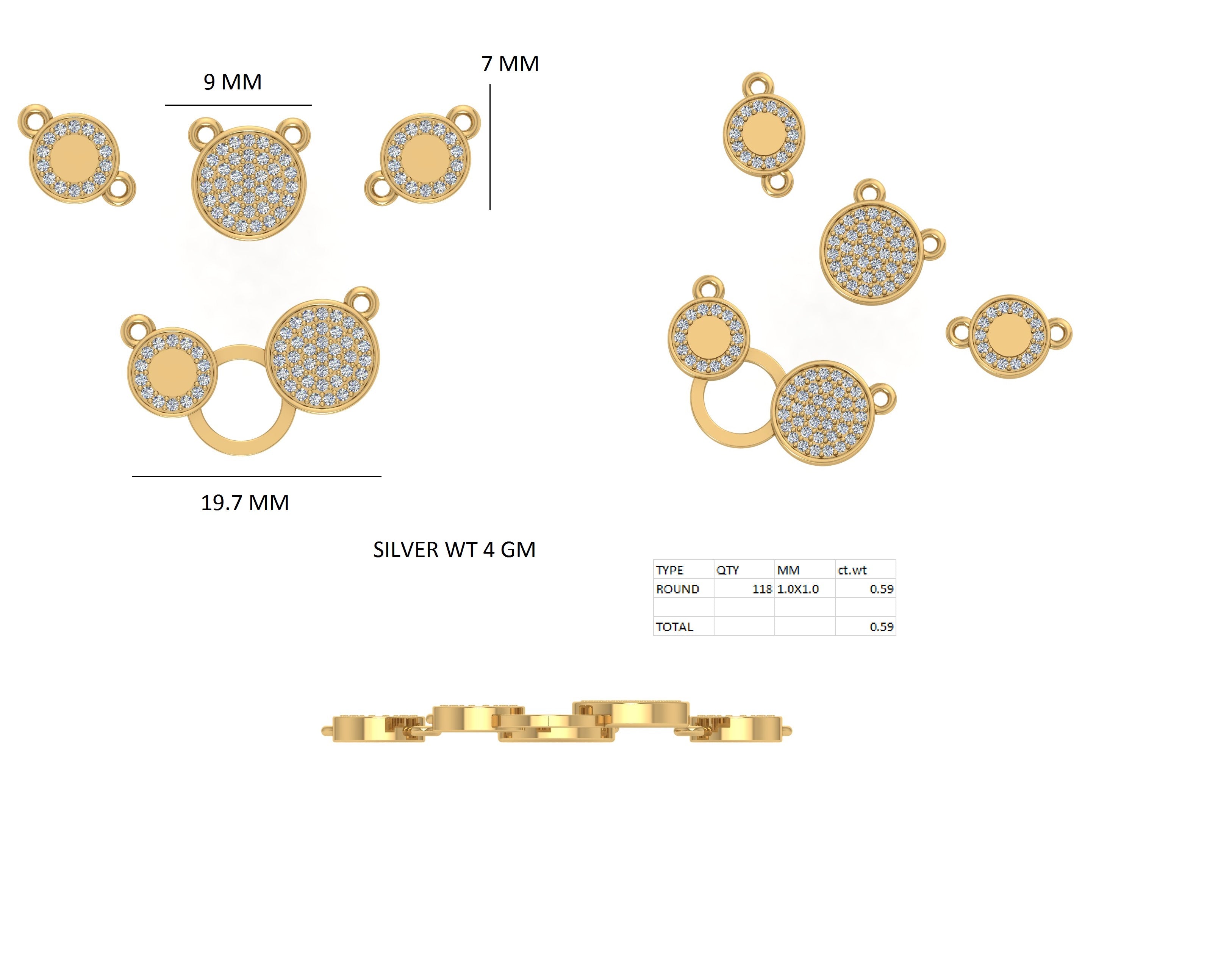 Beautiful Necklace For Women In Lab Grown Diamond With 18k Gold