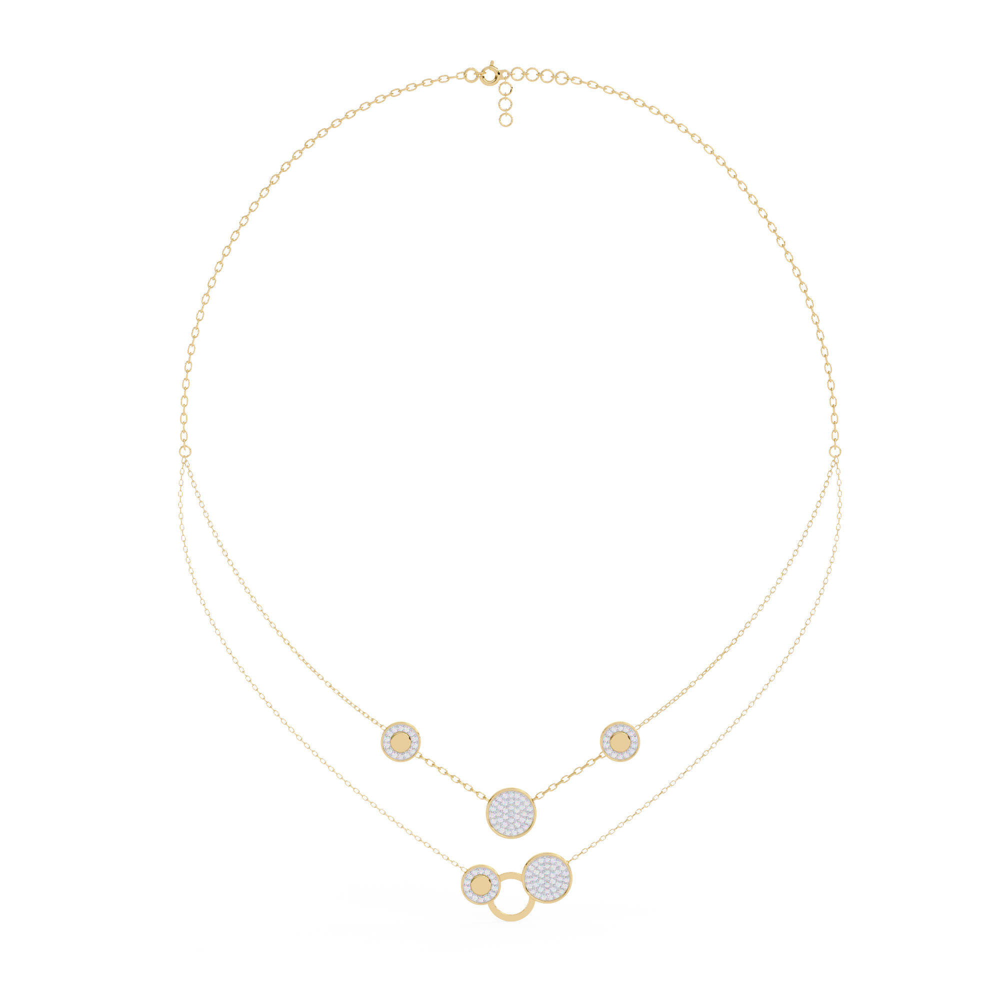 Beautiful Necklace For Women In Lab Grown Diamond With 18k Gold