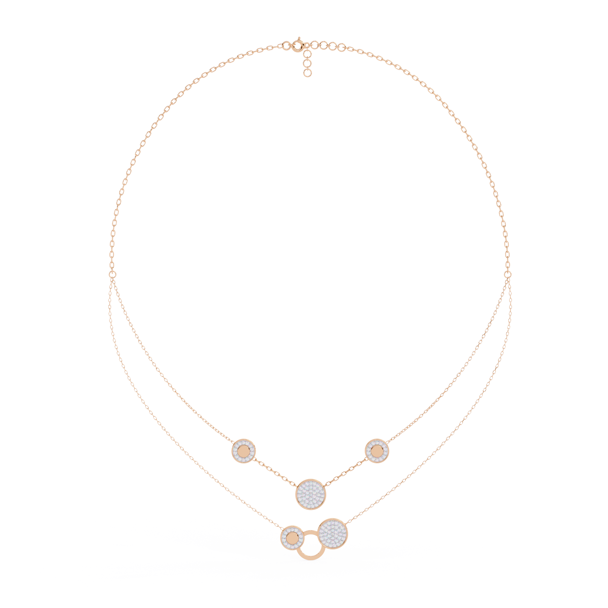Beautiful Necklace For Women In Lab Grown Diamond With 18k Gold