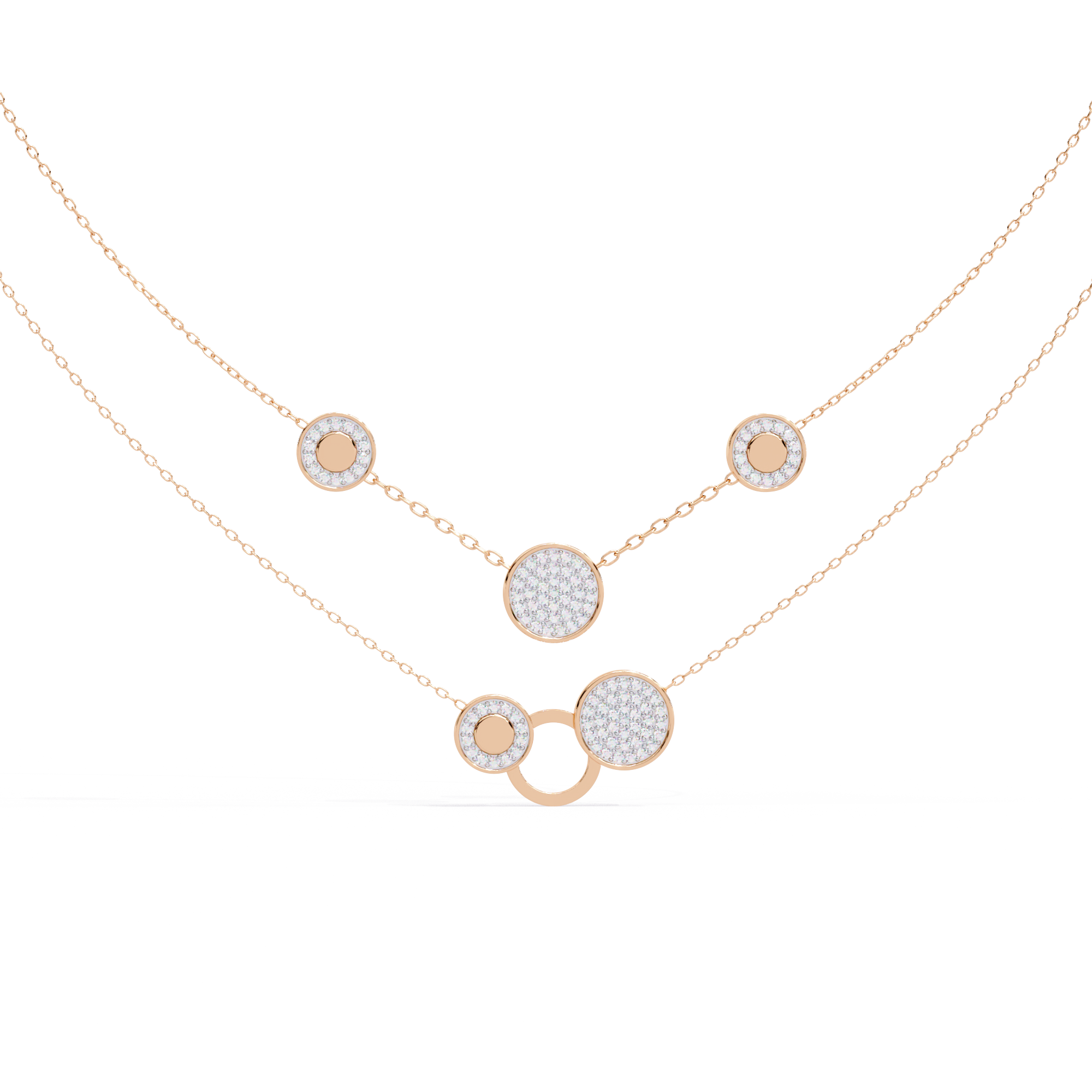 Beautiful Necklace For Women In Lab Grown Diamond With 18k Gold