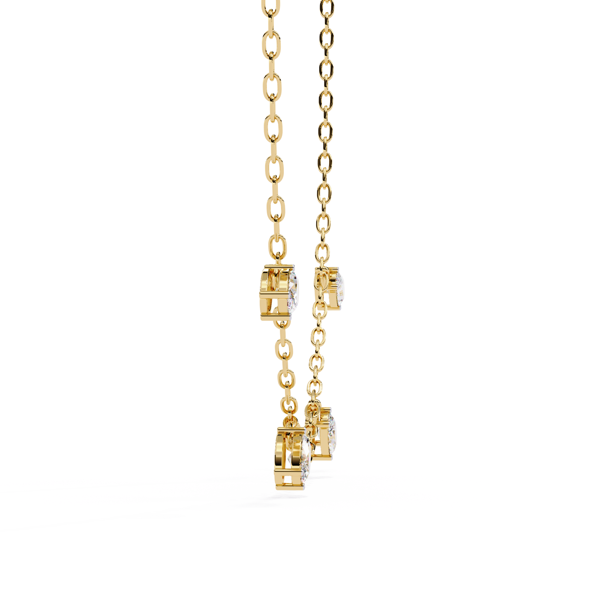 Beautiful Necklace For Women With 18k Gold In Lab Grown Diamond