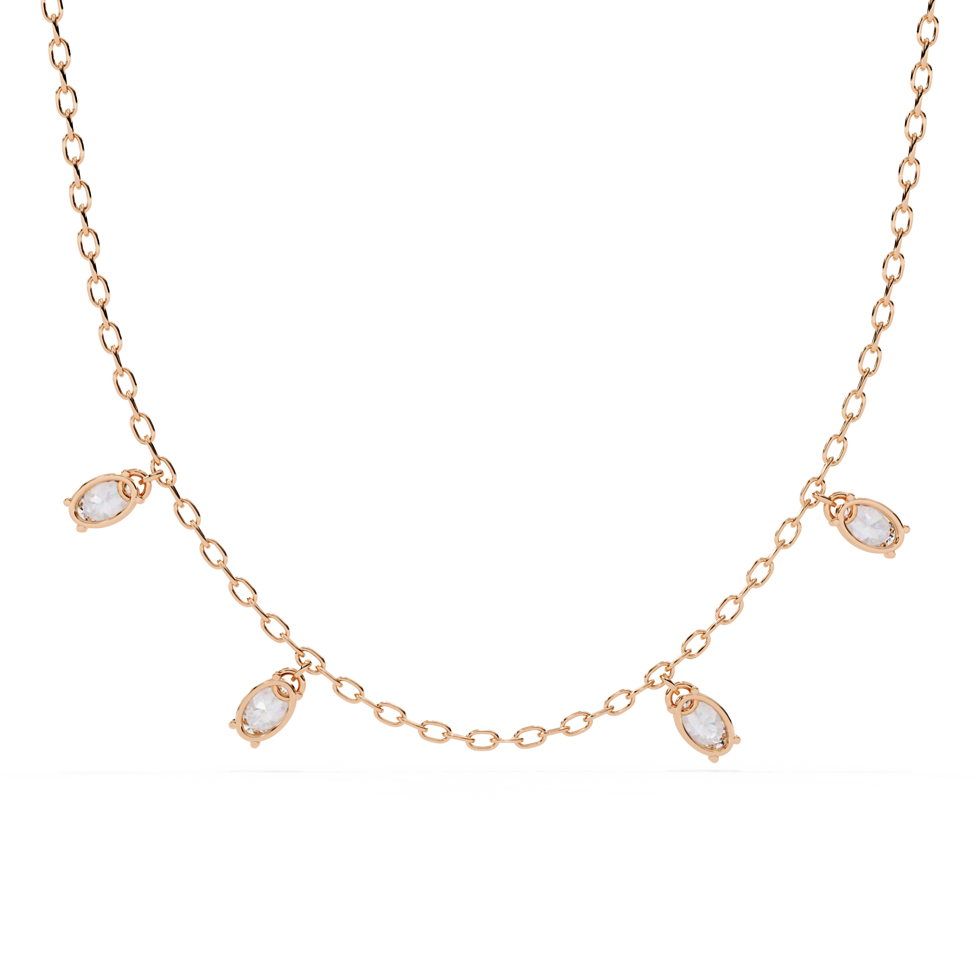 Beautiful Necklace For Women With 18k Gold In Lab Grown Diamond