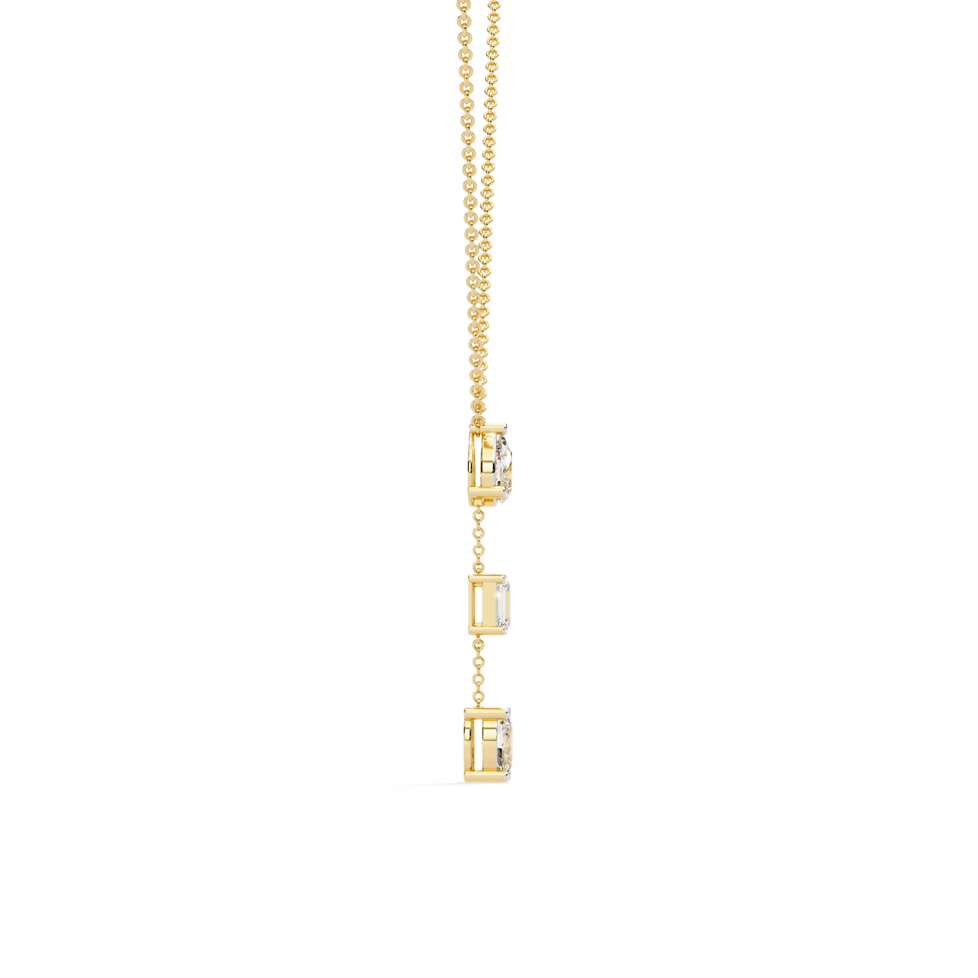 Necklace In  Lab Grown Diamond With 18k Gold For Girls