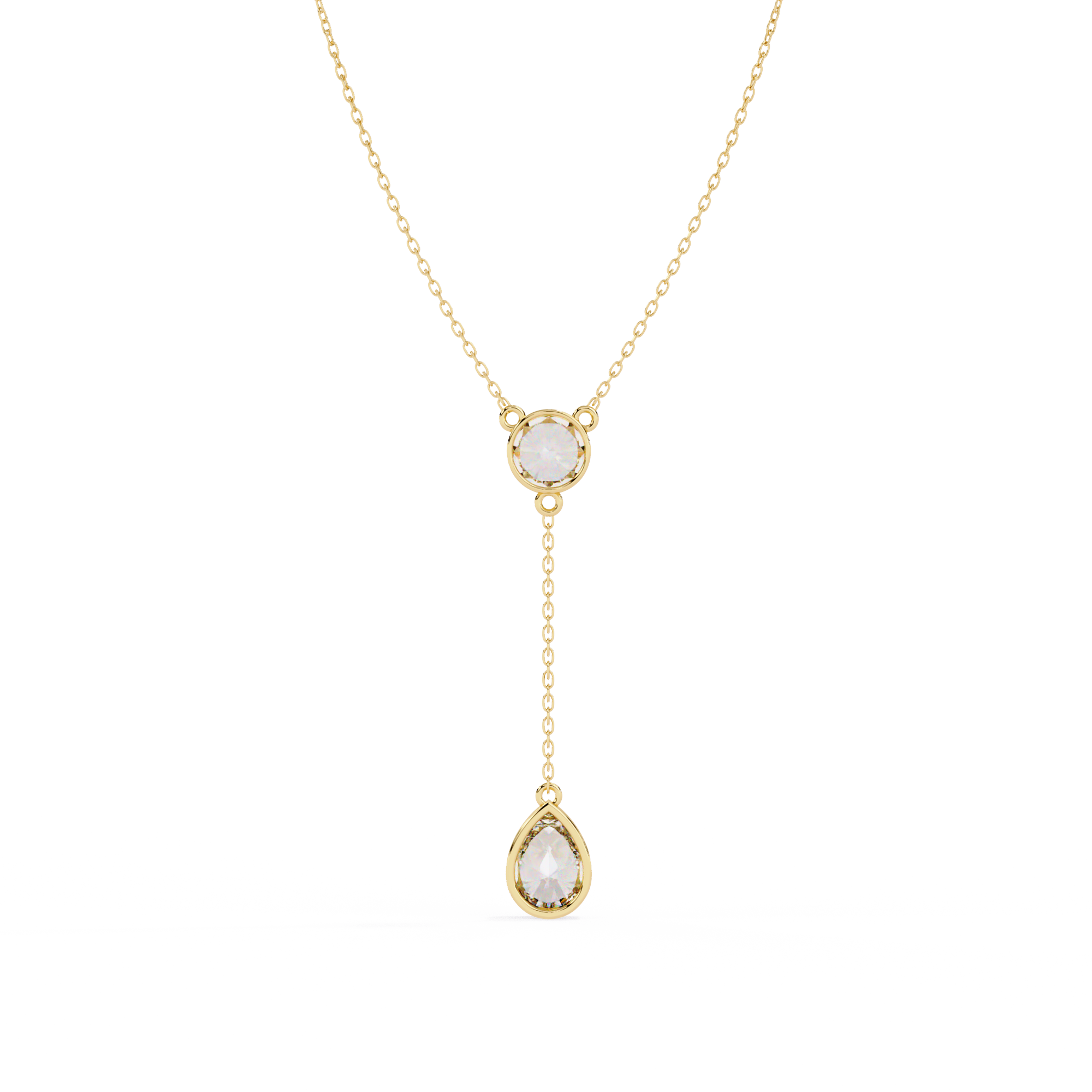 Beautiful Necklace For Girls Lab Grown Diamond With 18k Gold