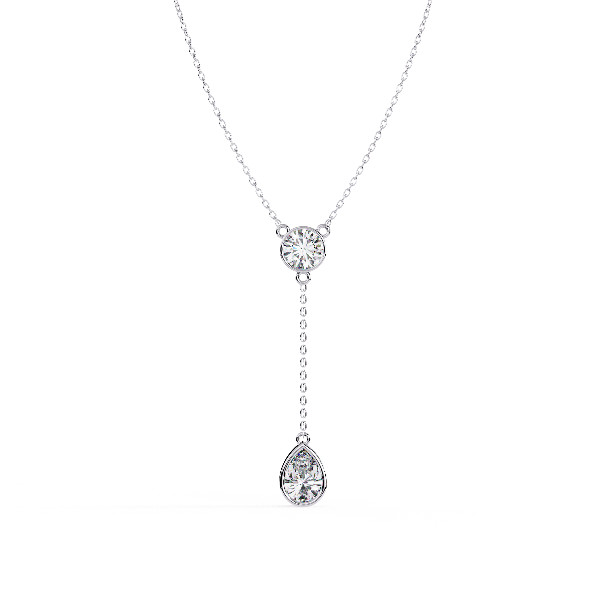 Beautiful Necklace For Girls Lab Grown Diamond With 18k Gold