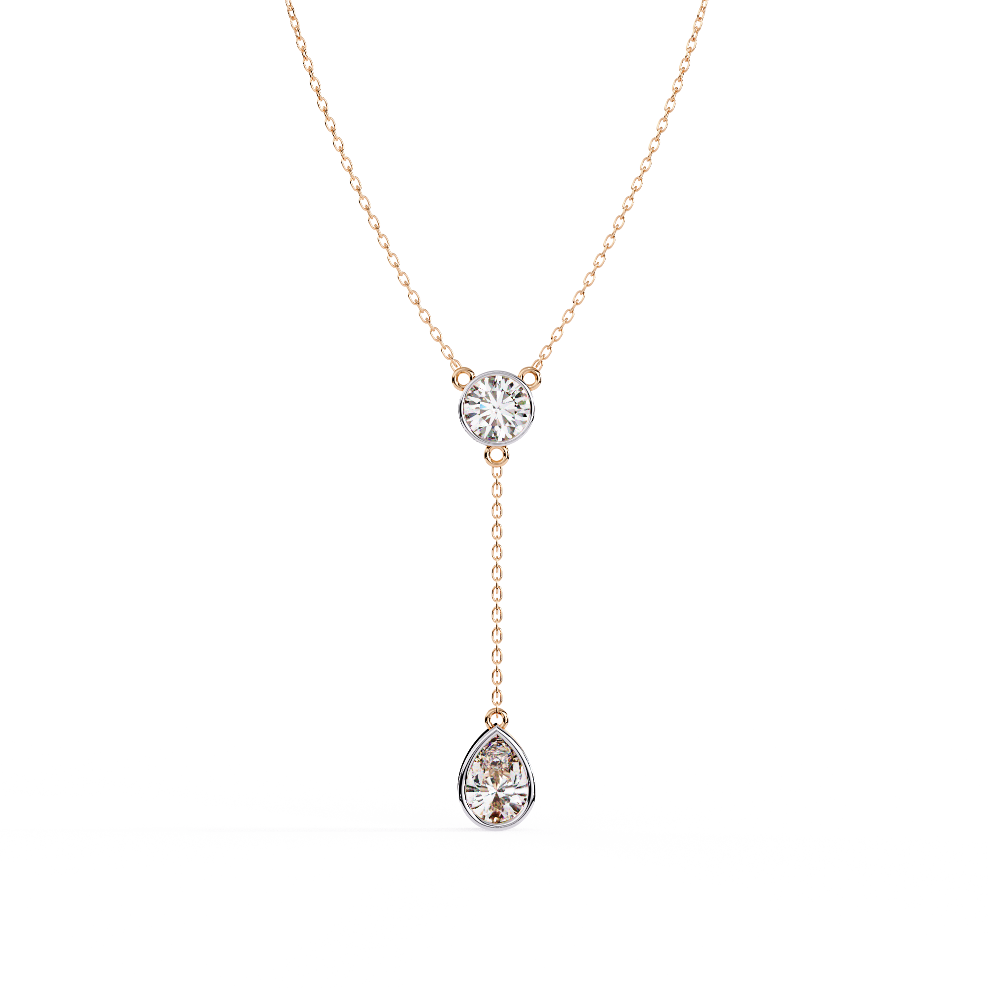Beautiful Necklace For Girls Lab Grown Diamond With 18k Gold