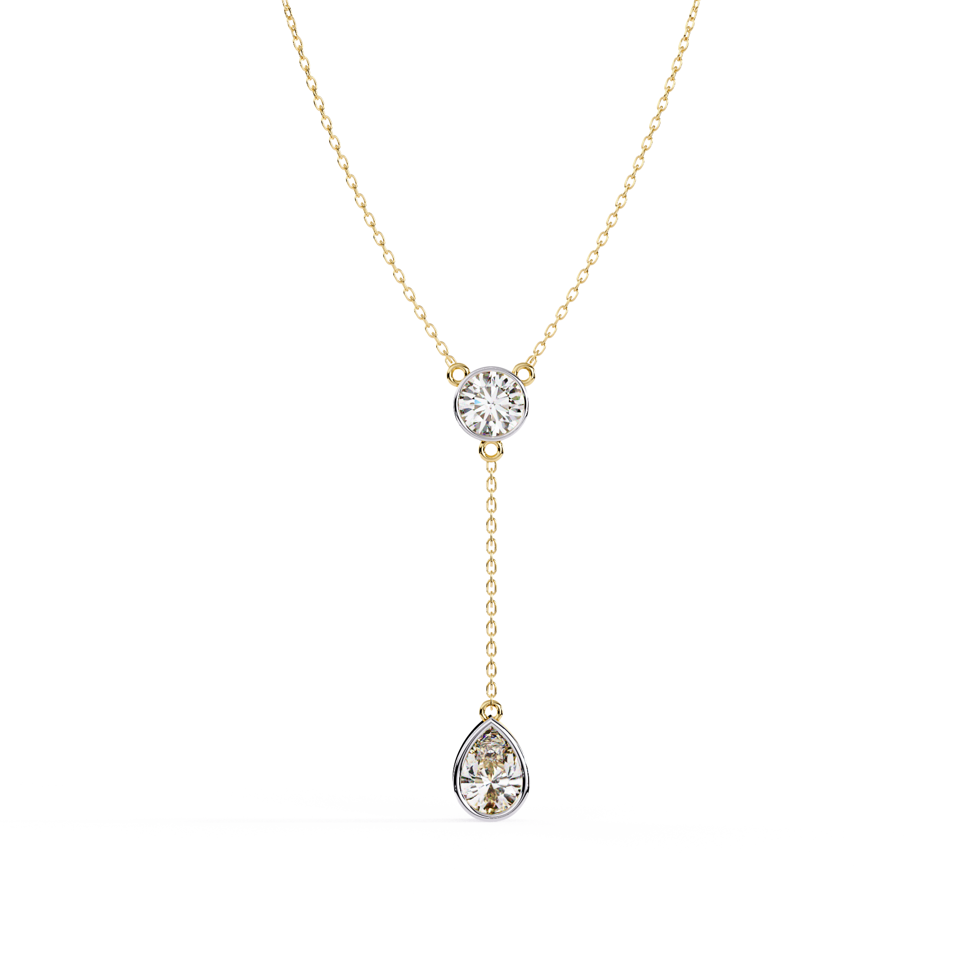 Beautiful Necklace For Girls Lab Grown Diamond With 18k Gold