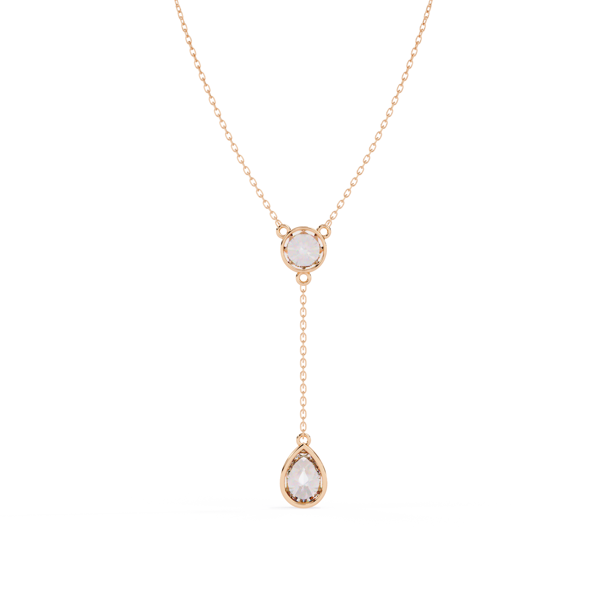 Beautiful Necklace For Girls Lab Grown Diamond With 18k Gold