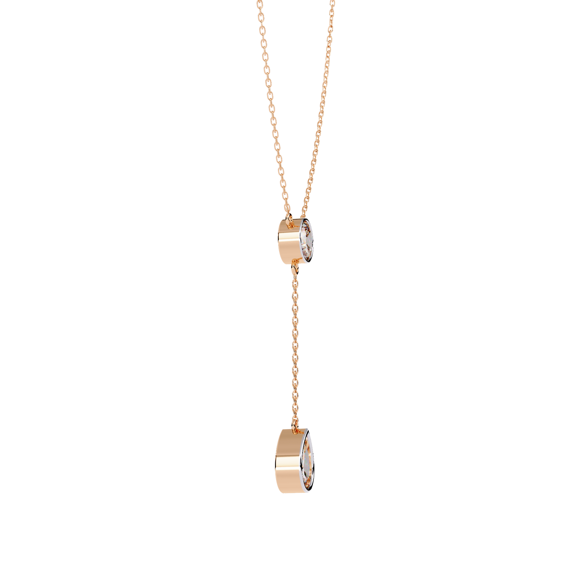 Beautiful Necklace For Girls Lab Grown Diamond With 18k Gold