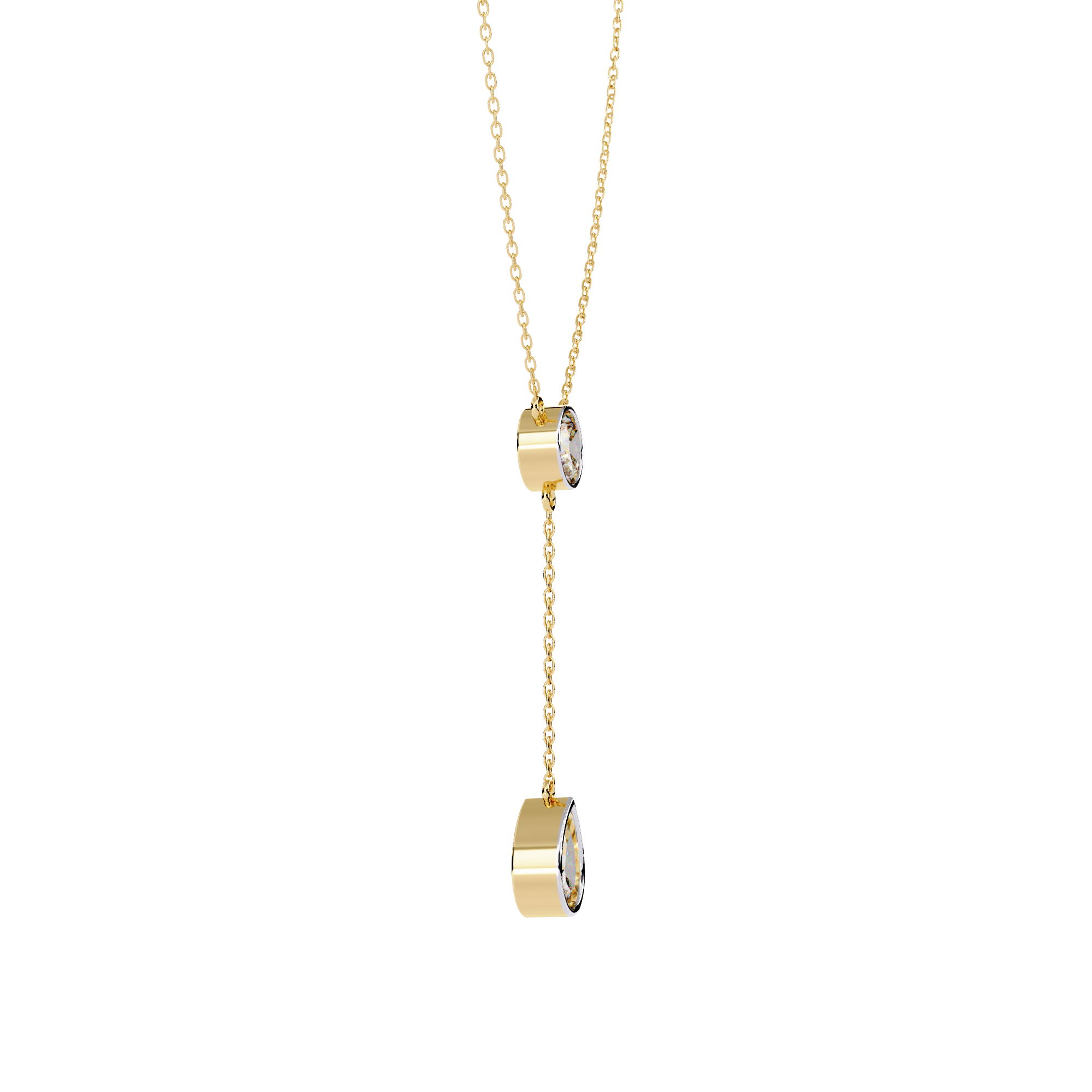 Beautiful Necklace For Girls Lab Grown Diamond With 18k Gold