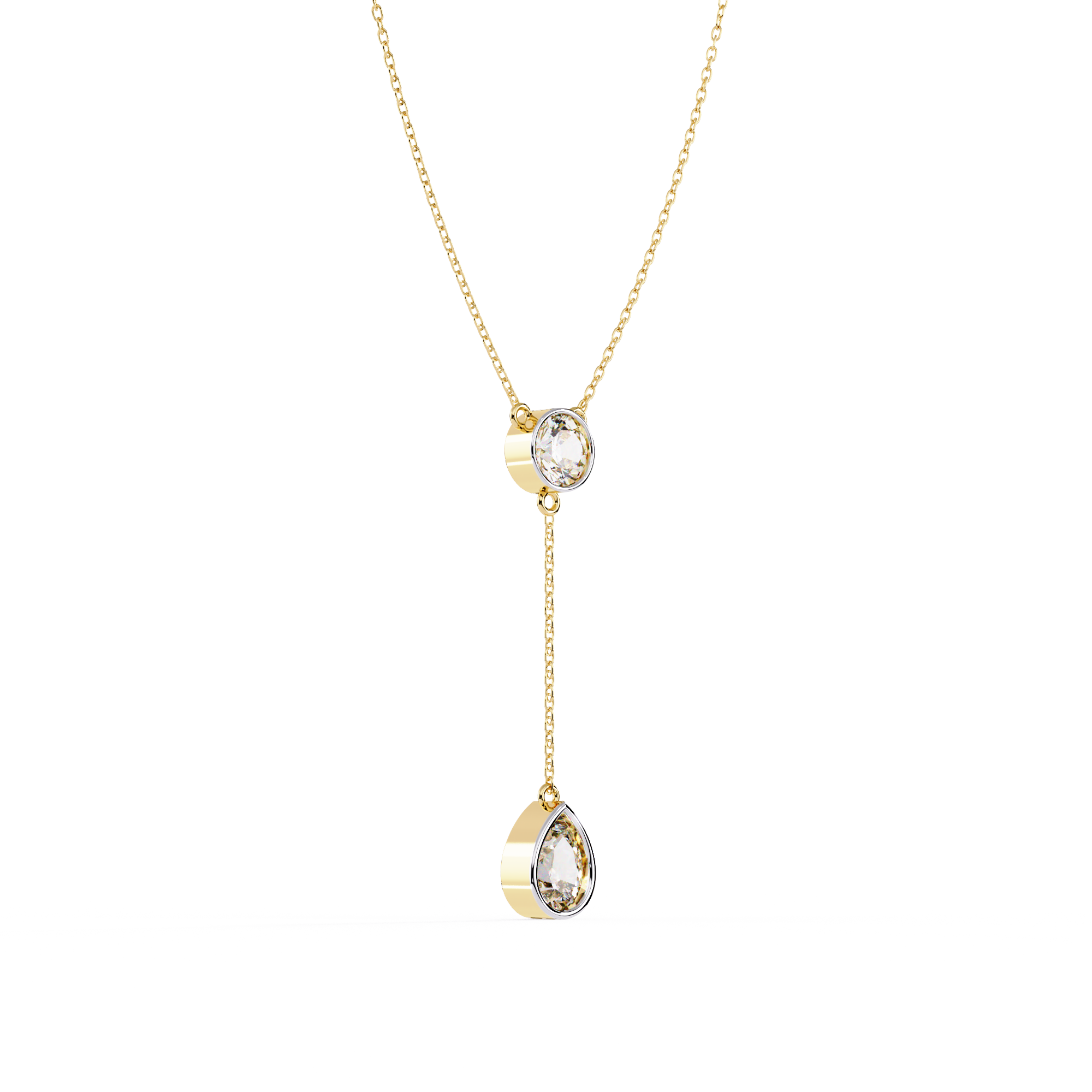 Beautiful Necklace For Girls Lab Grown Diamond With 18k Gold