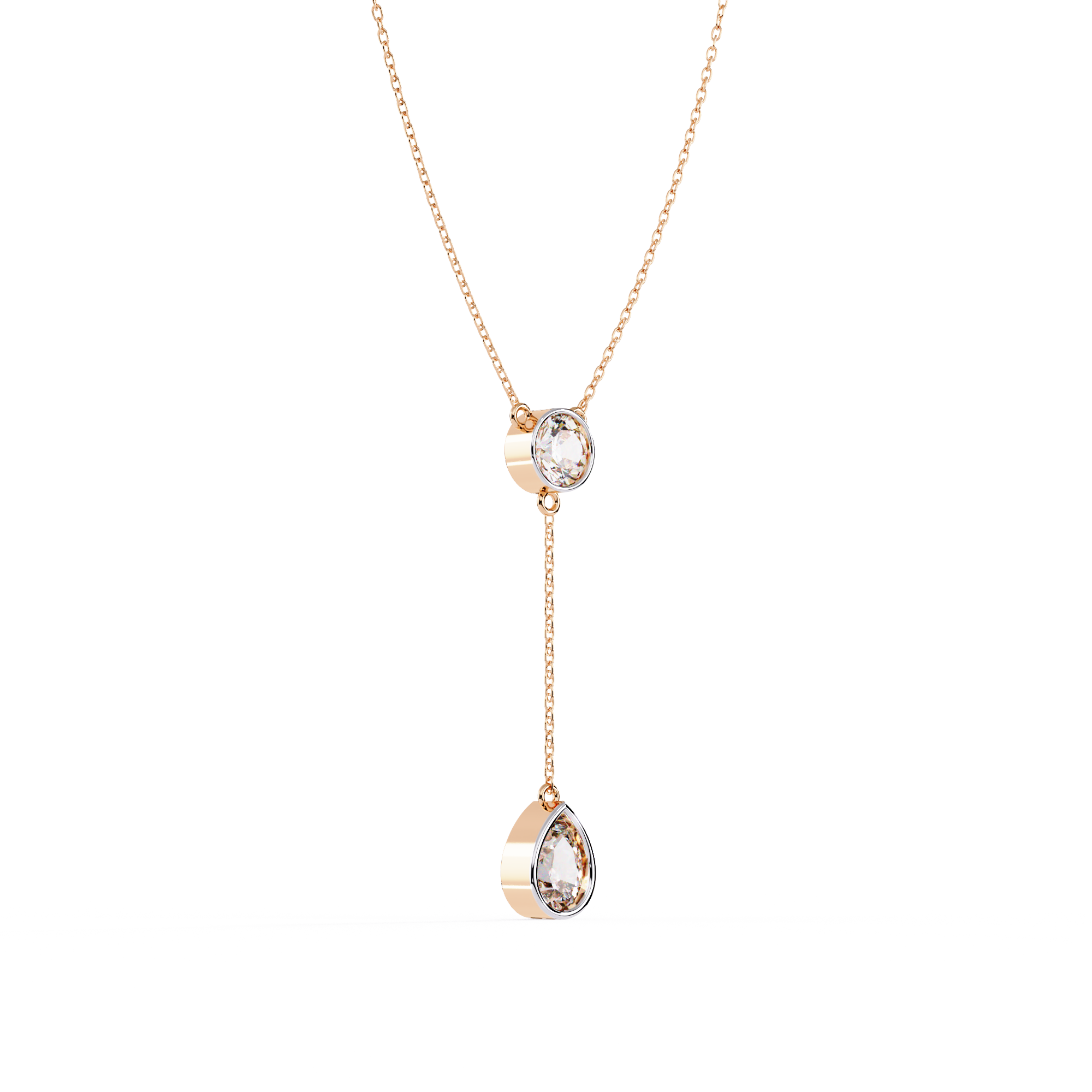 Beautiful Necklace For Girls Lab Grown Diamond With 18k Gold