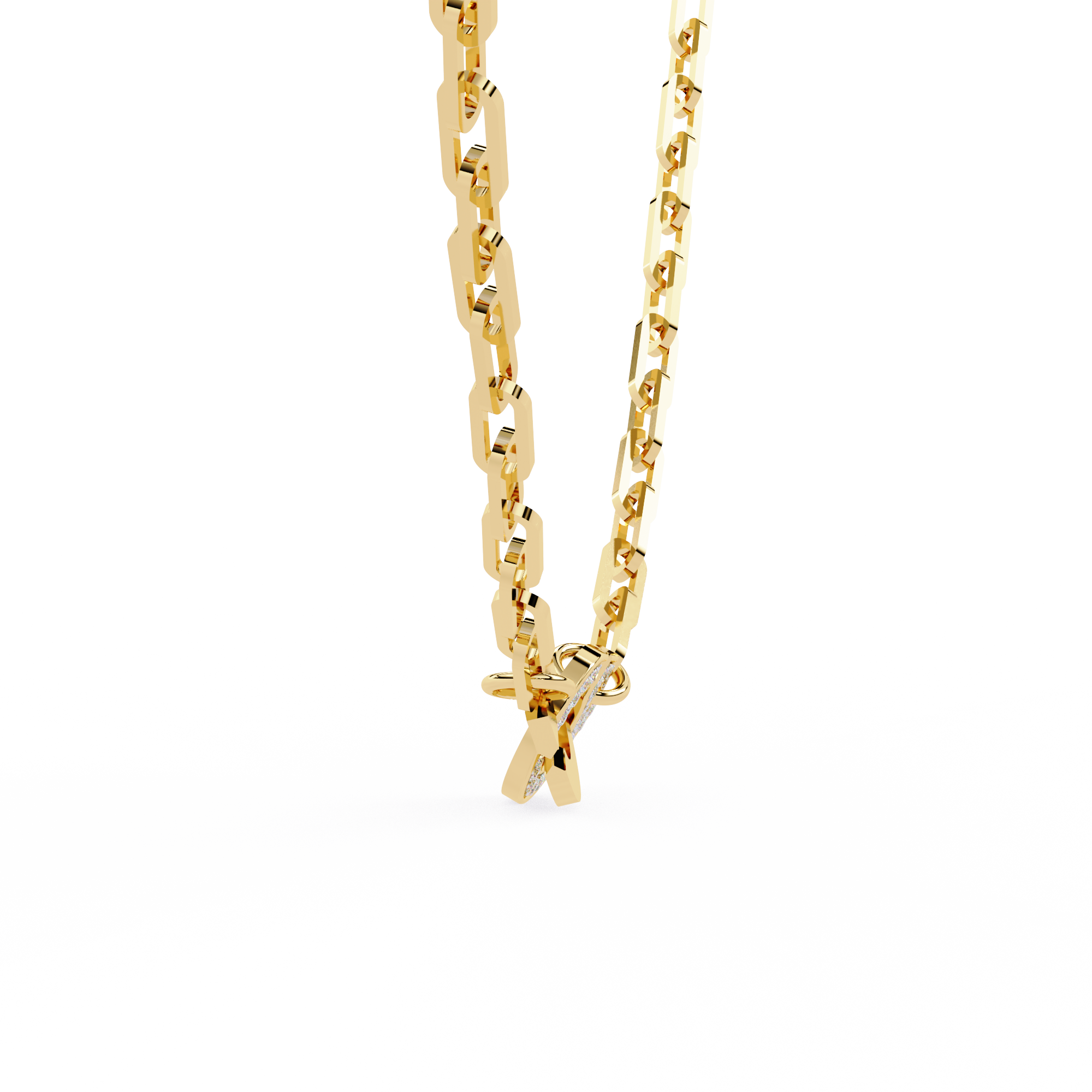 Fabulous Necklace For Ladies 18k Gold Lab Grown Diamond