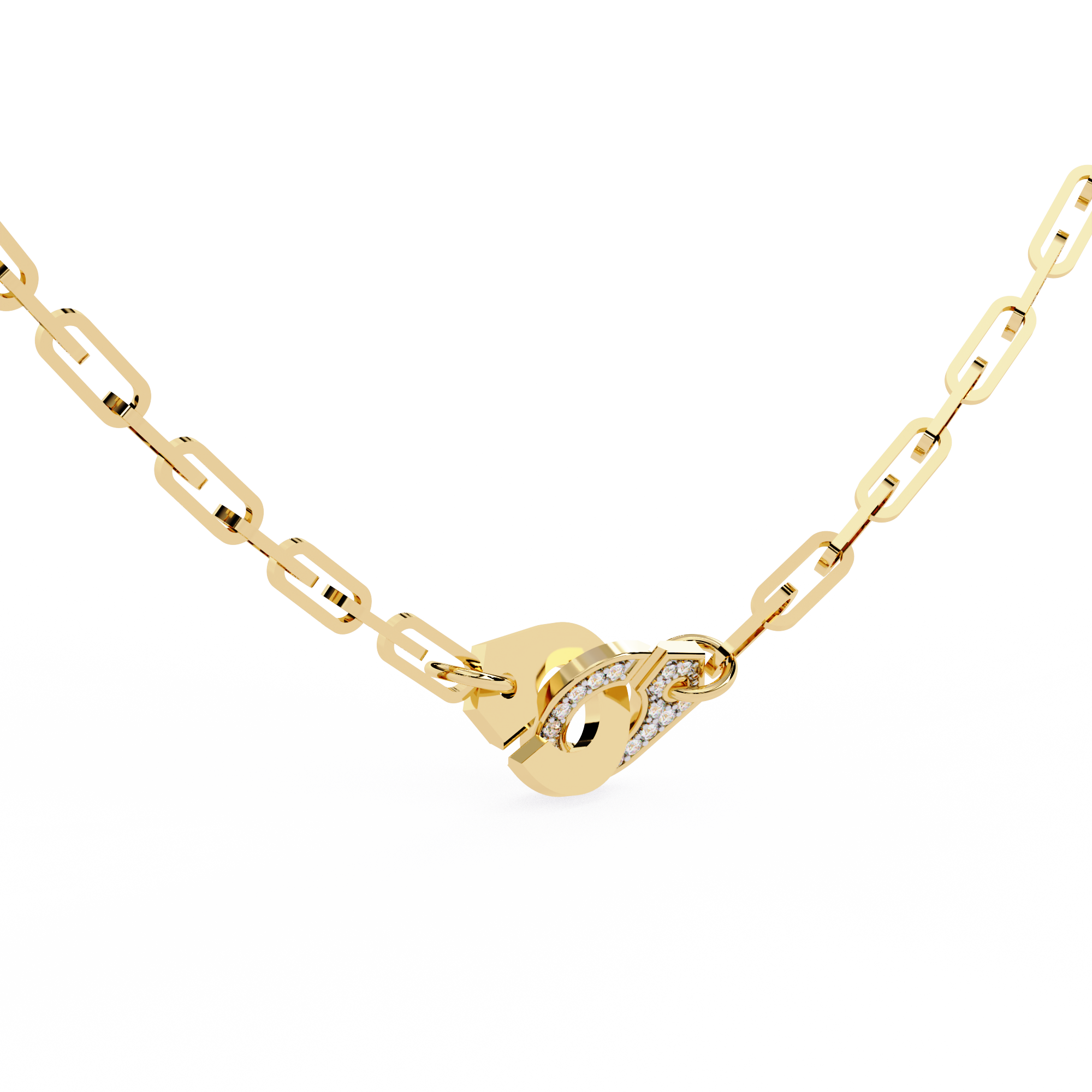 Fabulous Necklace For Ladies 18k Gold Lab Grown Diamond