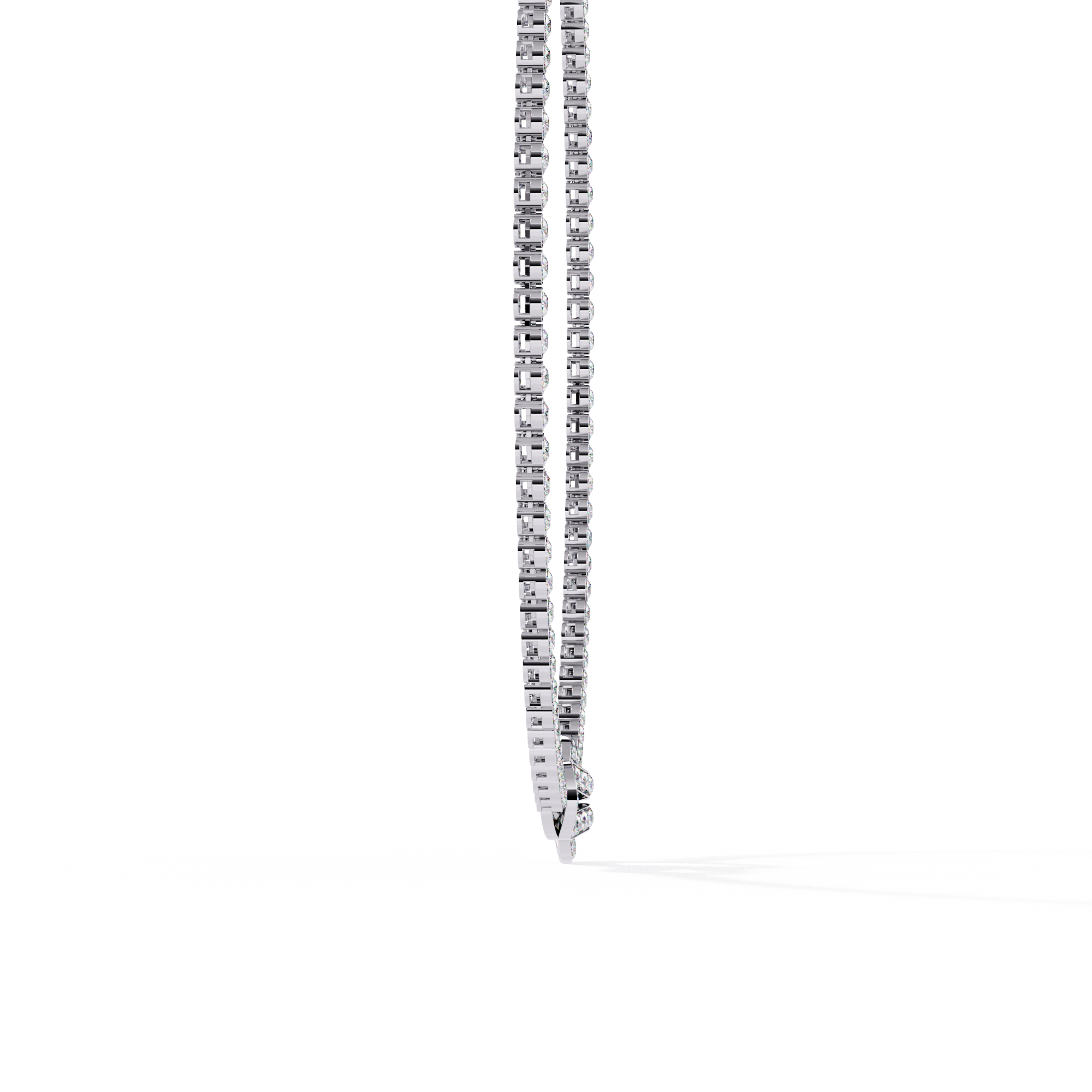 Fabulous Lab Grown Diamond Necklace For Ladies 18k Gold