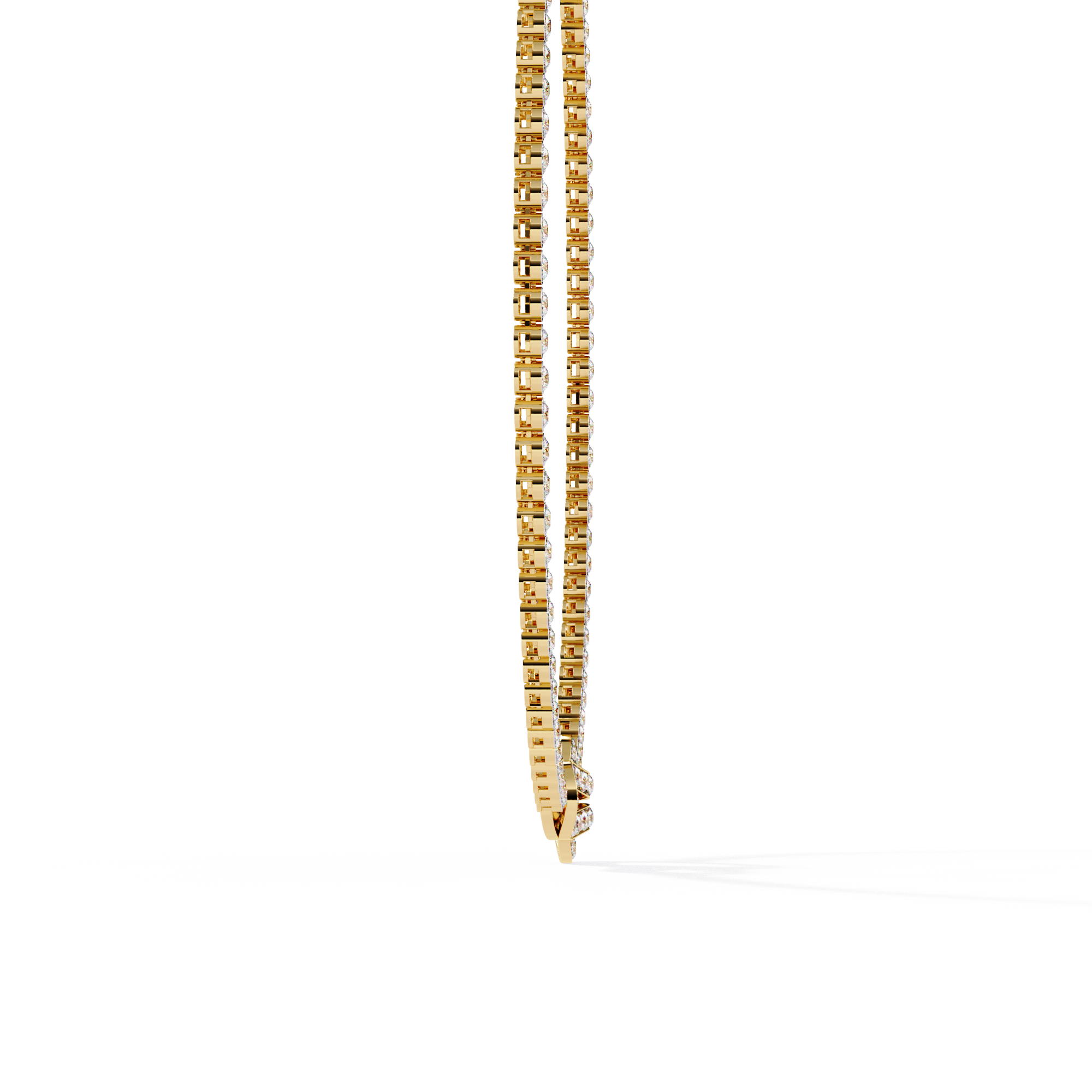 Fabulous Lab Grown Diamond Necklace For Ladies 18k Gold