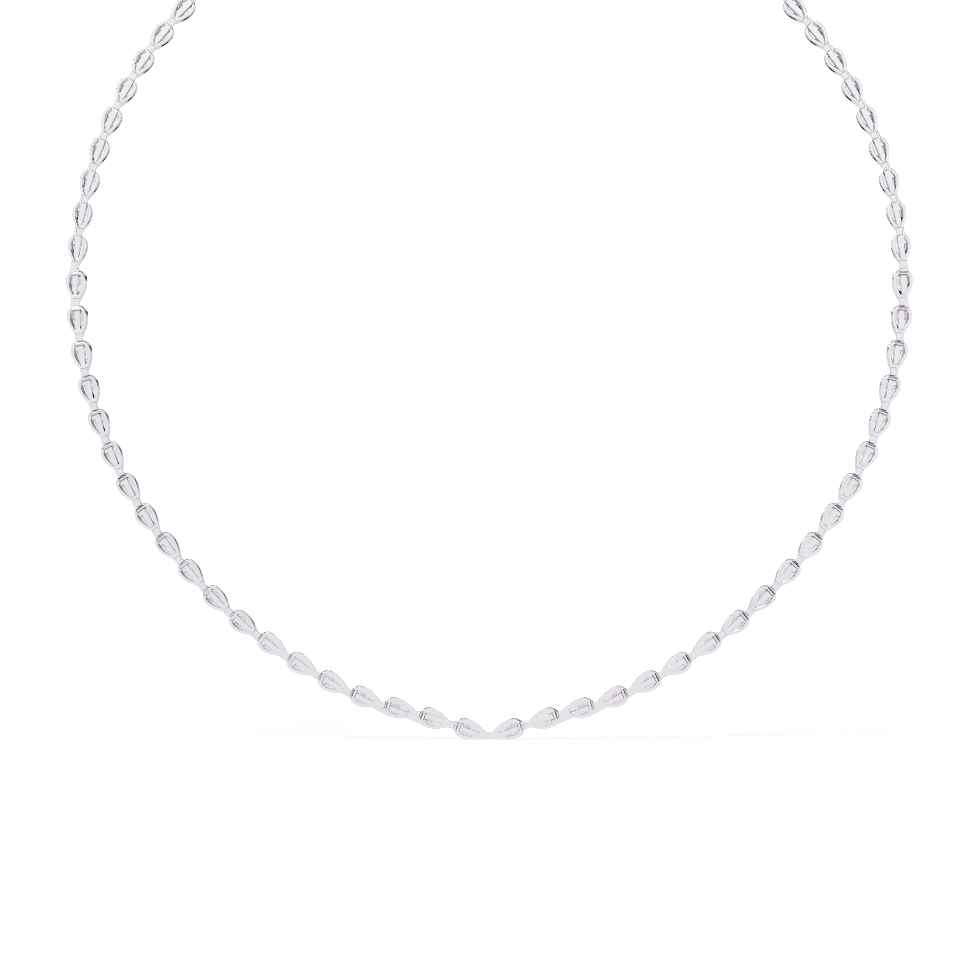 Fabulous Lab Grown Diamond With 18k Gold  Necklace For Ladies